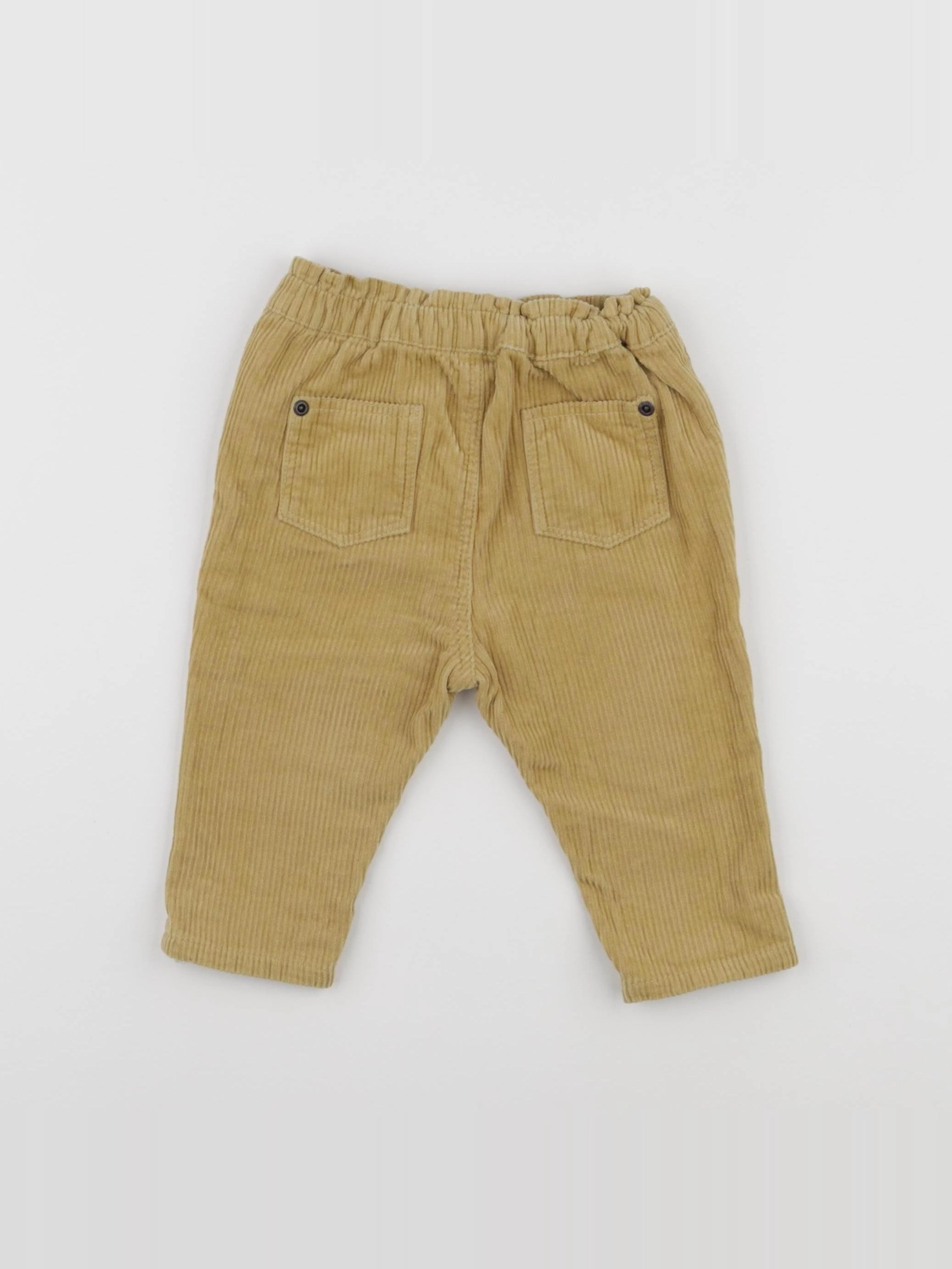 Vertbaudet - pantalon jaune - 9 mois