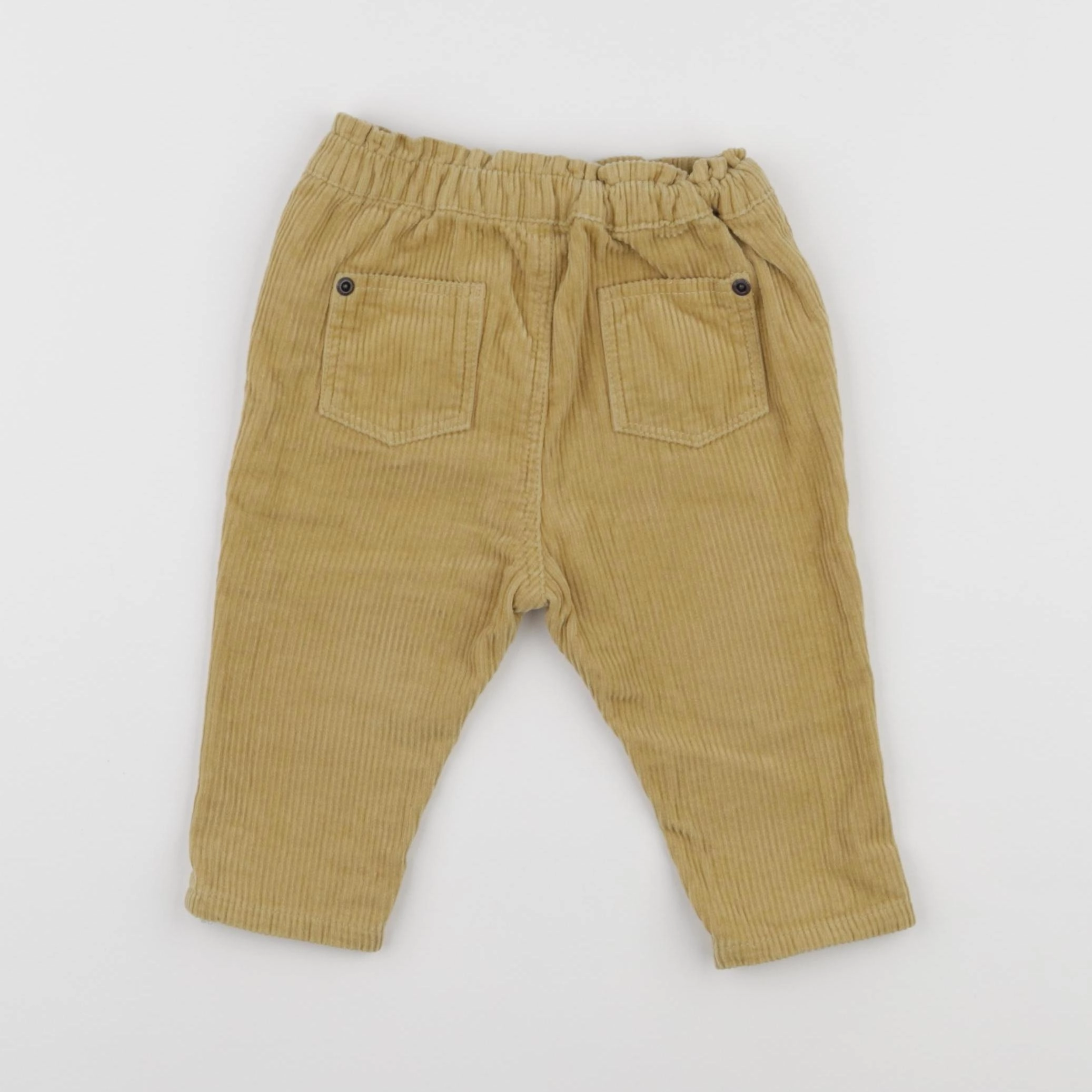 Vertbaudet - pantalon jaune - 9 mois