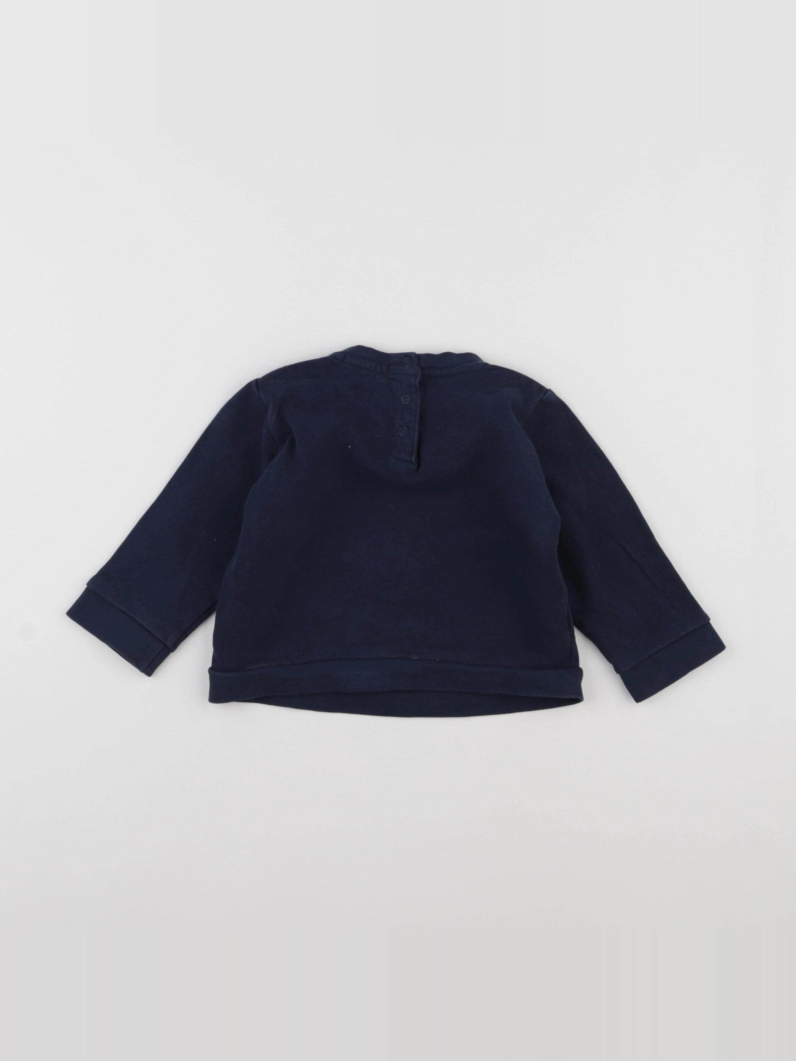 Vertbaudet - sweat bleu - 18 mois