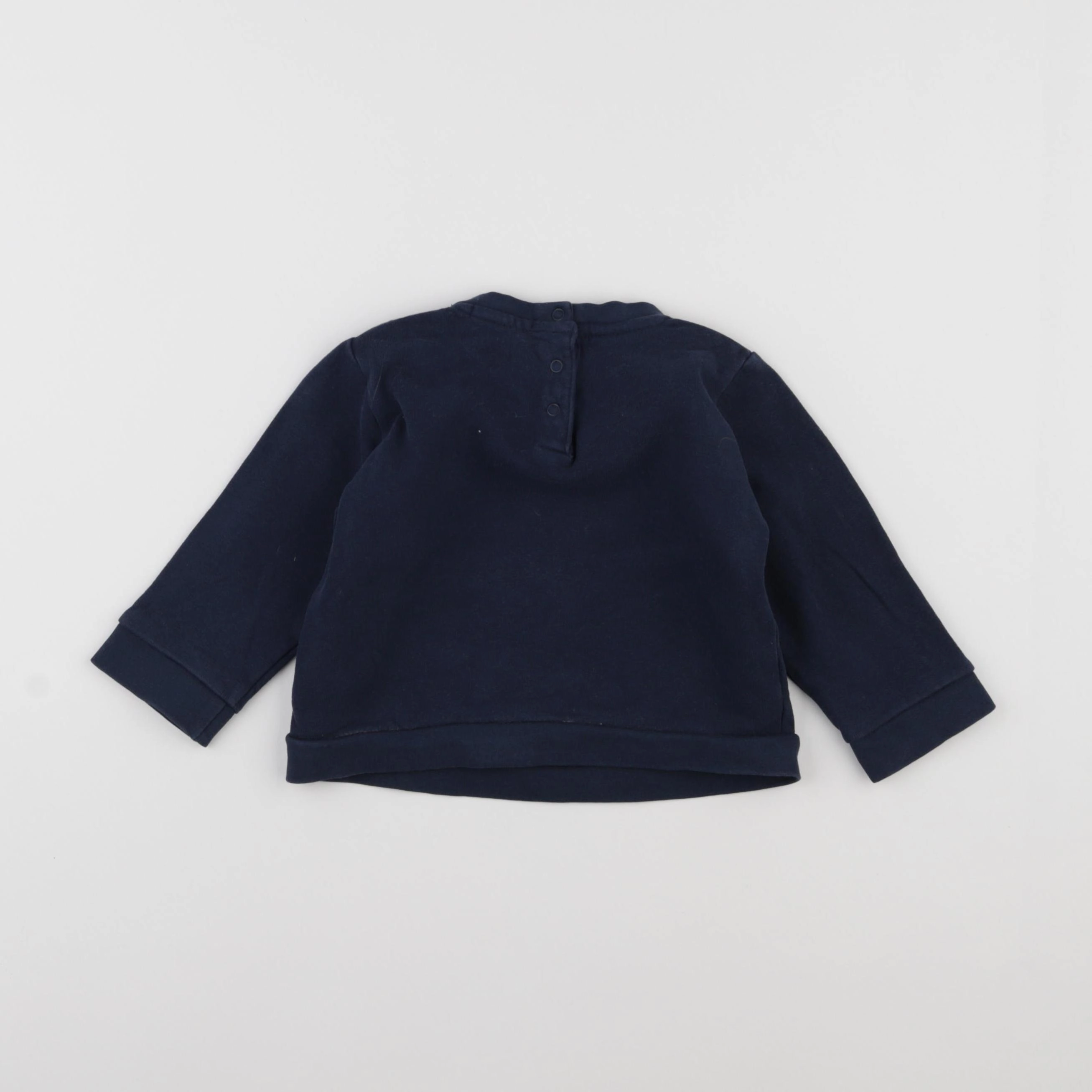 Vertbaudet - sweat bleu - 18 mois