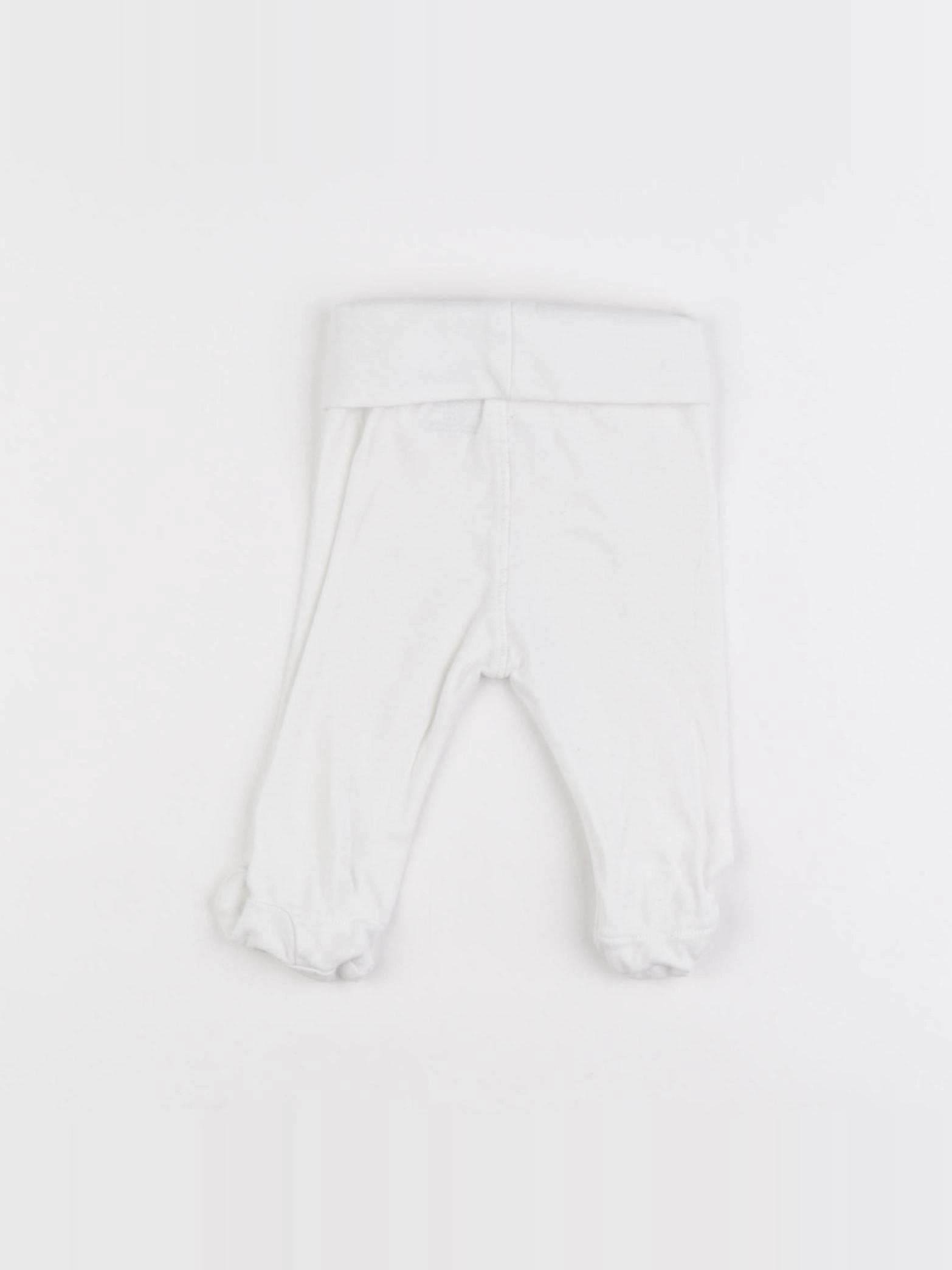 H&M - legging blanc - 1/2 mois