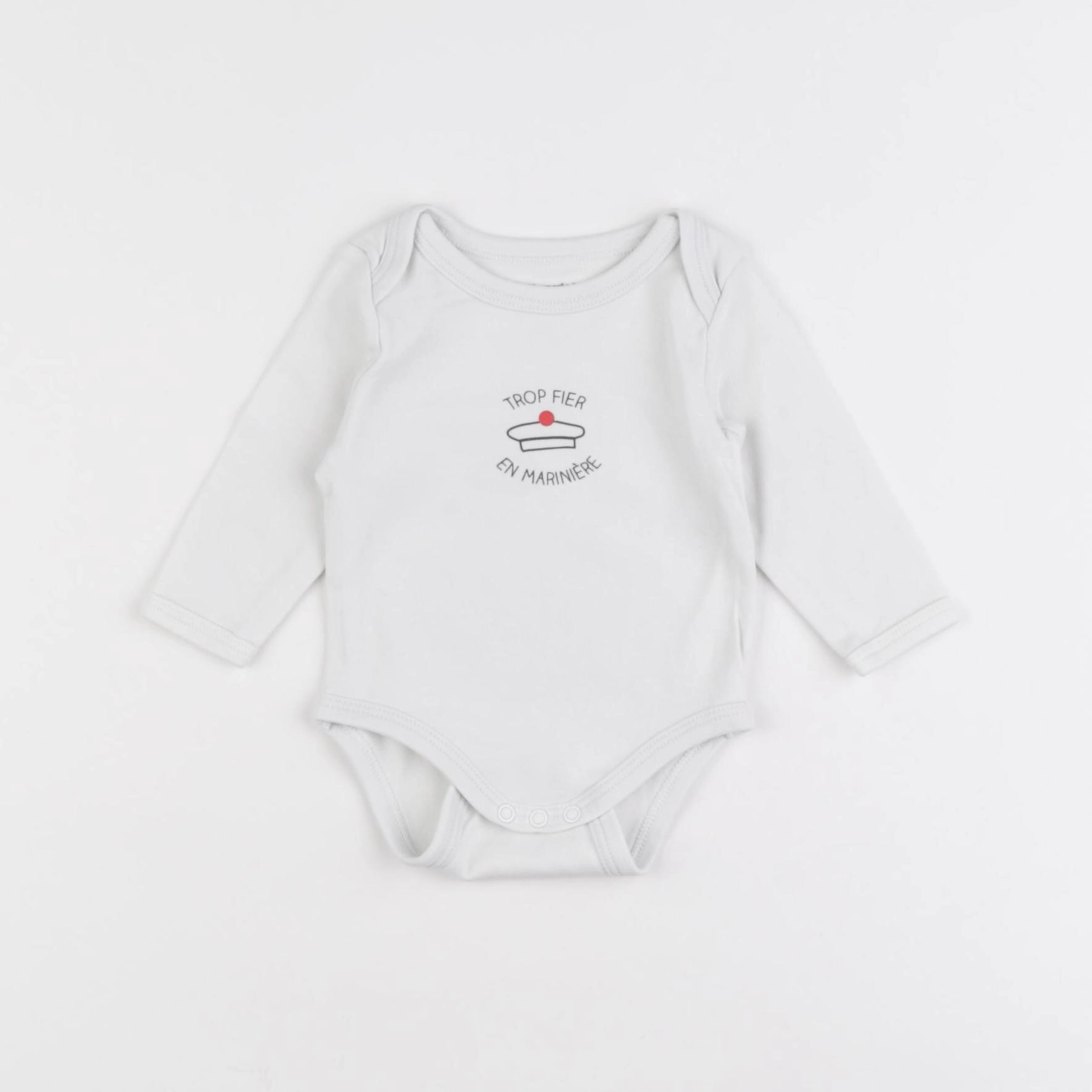 Vertbaudet - body blanc - 3 mois