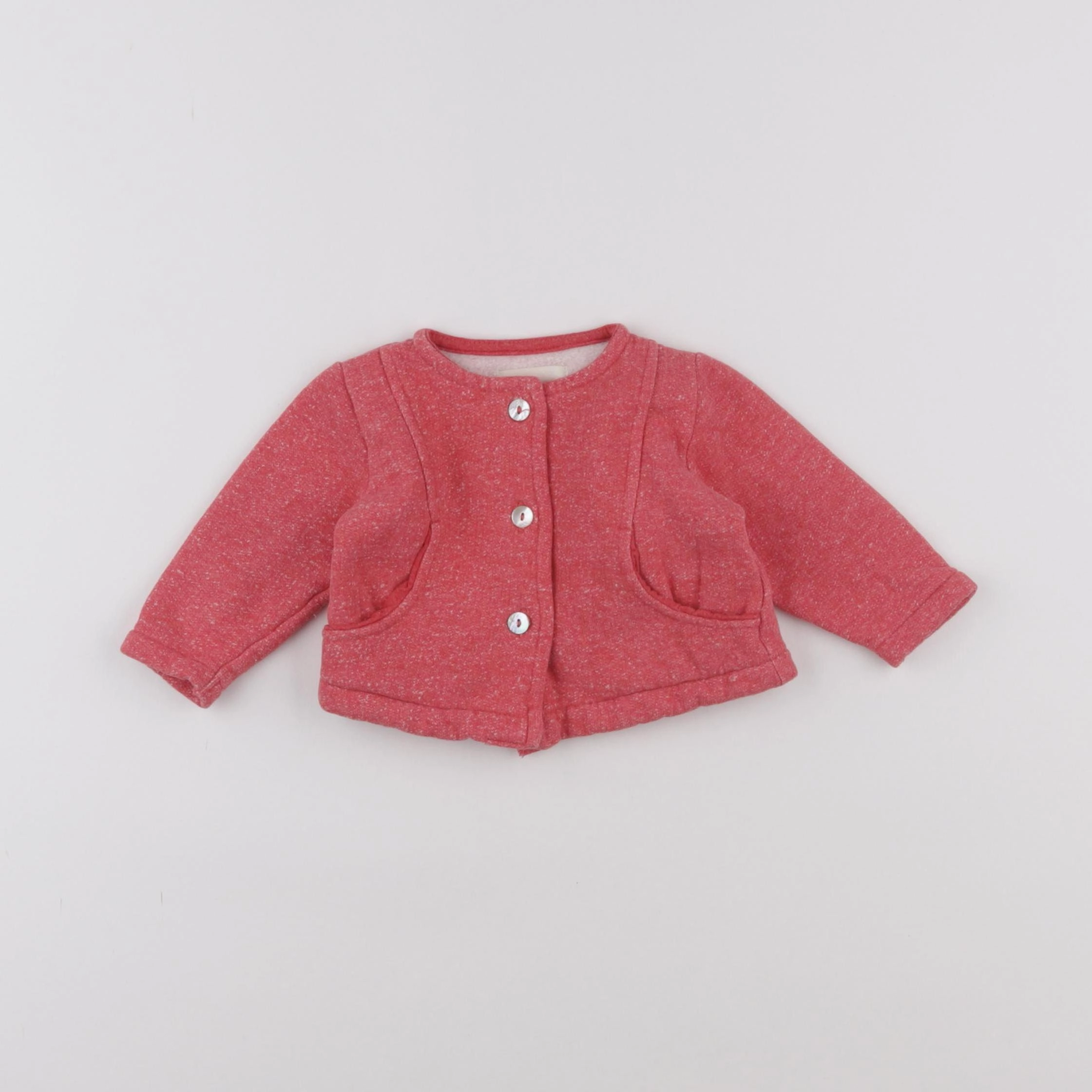 Arsène et les pipelettes - gilet rose - 6 mois