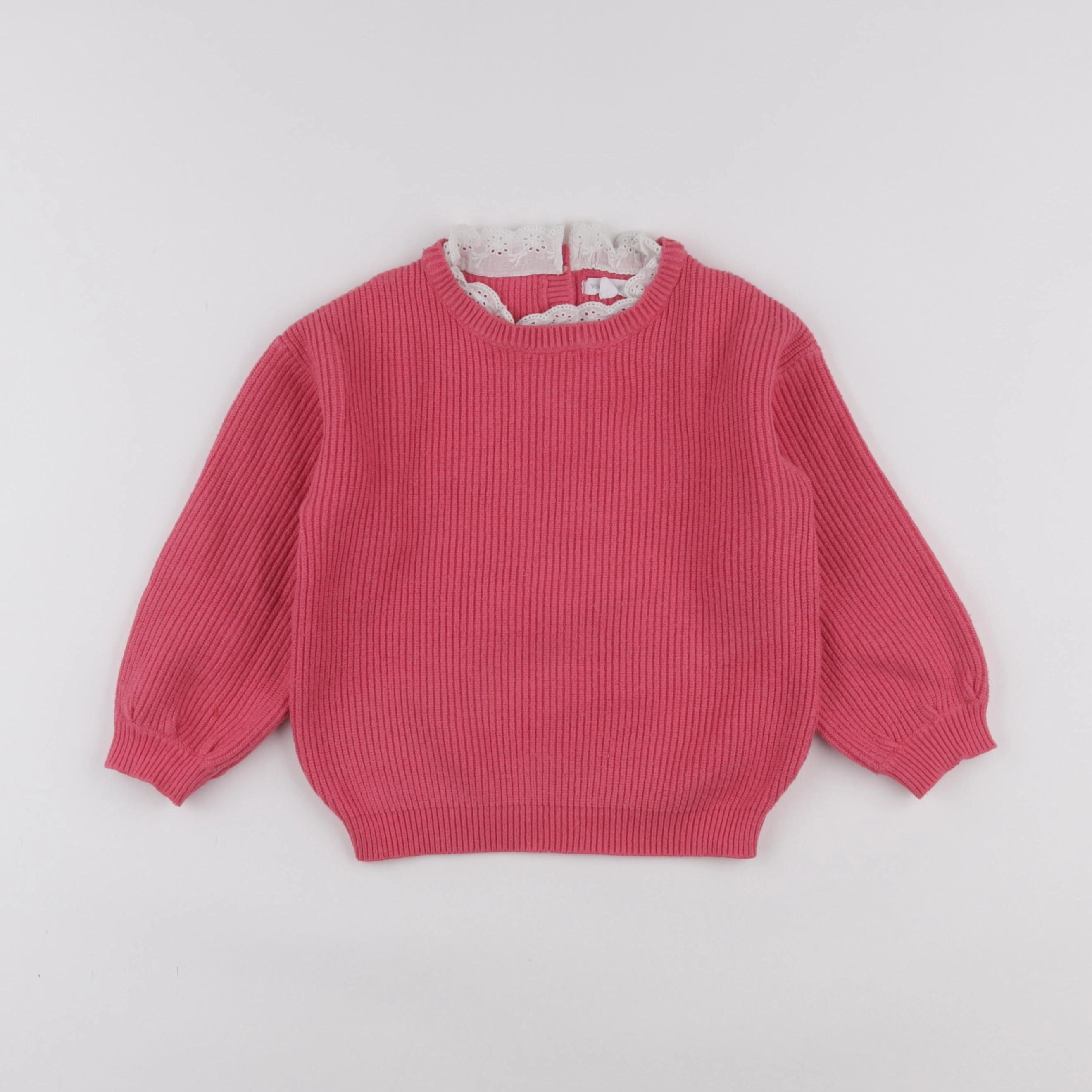 Vertbaudet - pull rose - 4 ans