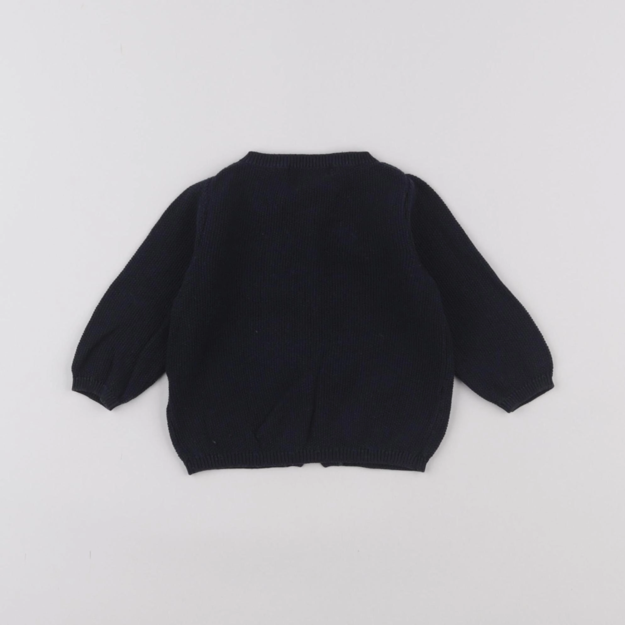 Vertbaudet - gilet bleu - 3 mois