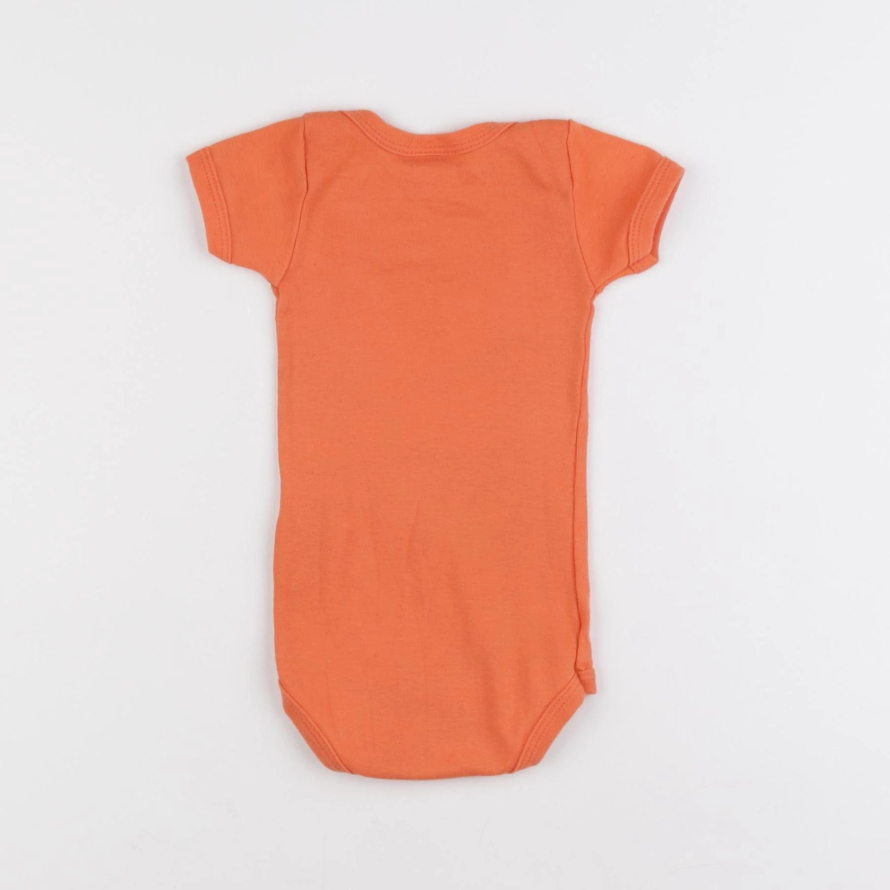 Petit Bateau - body orange - 6 mois