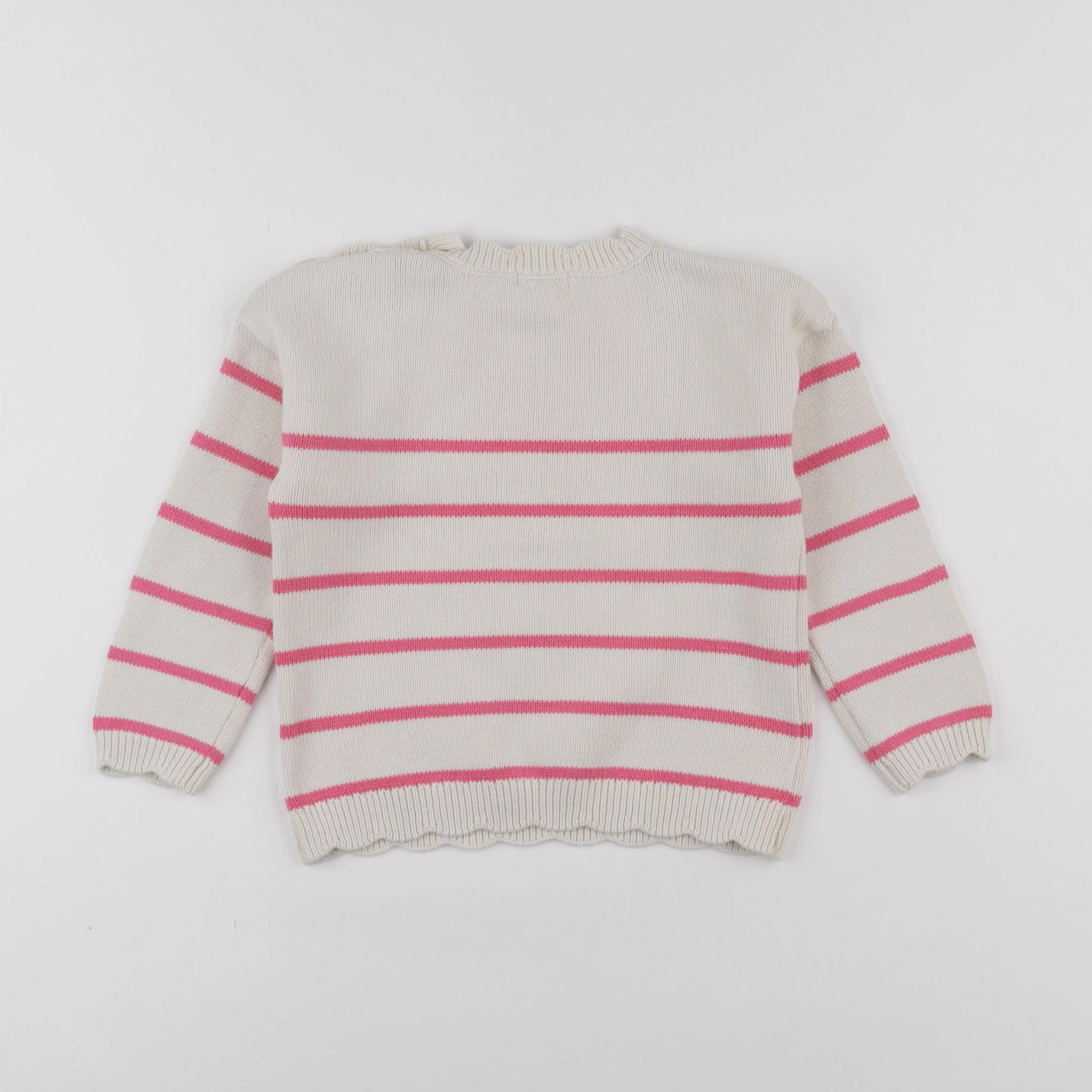 Vertbaudet - pull beige - 4 ans