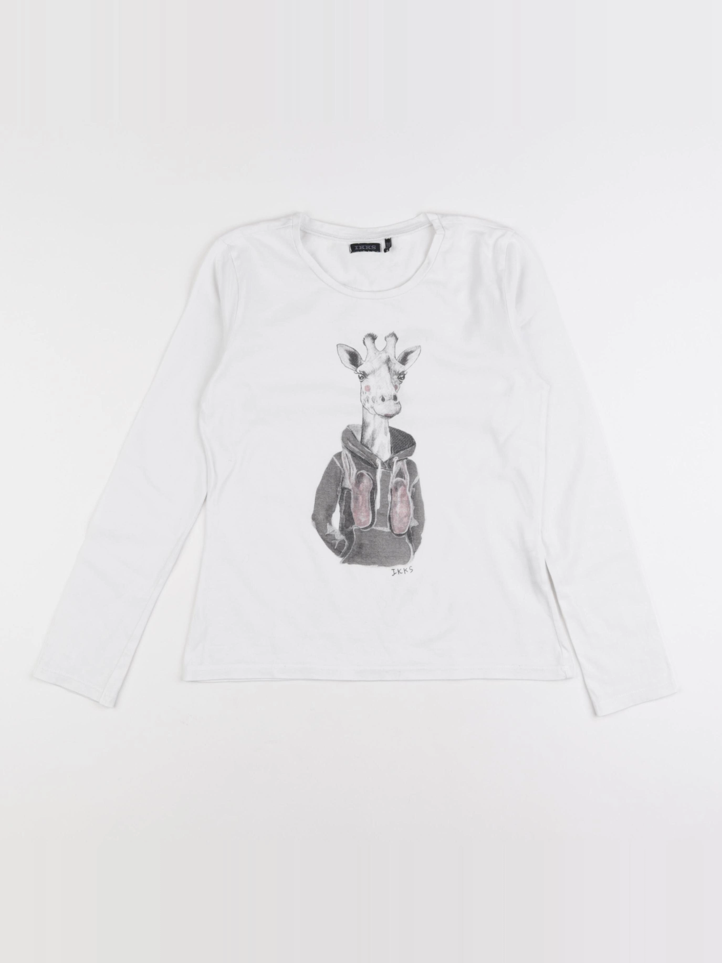 IKKS - tee-shirt blanc - 10 ans