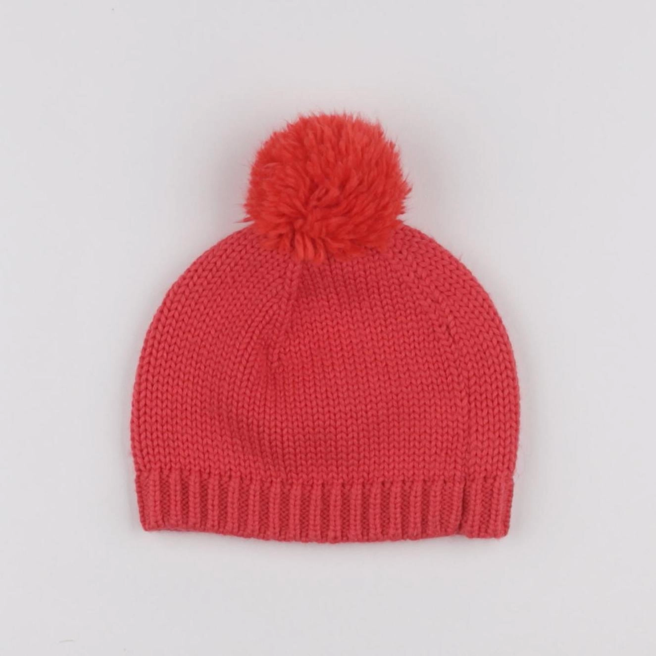 Petit Bateau - bonnet rouge - 2/3 ans