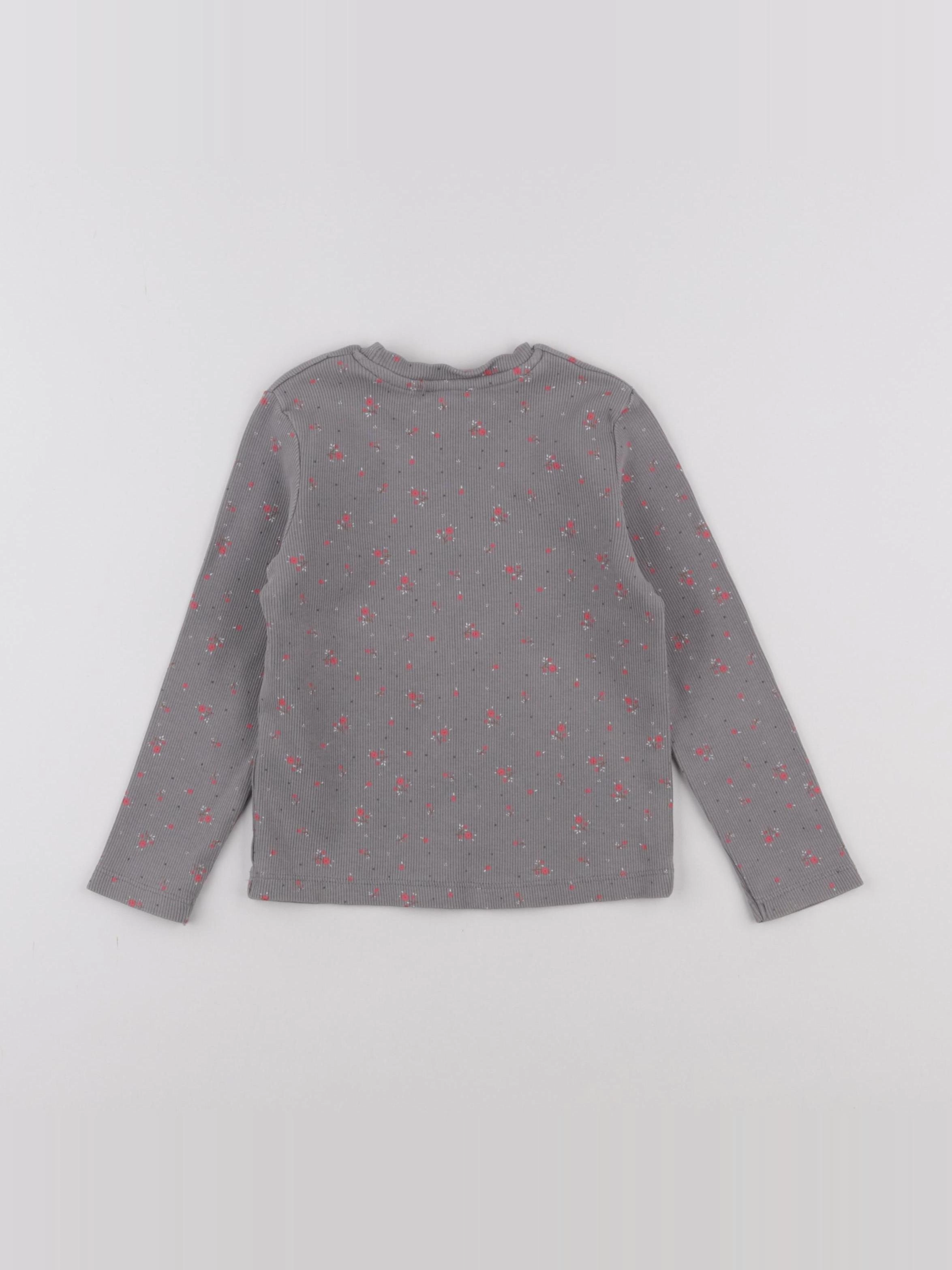 Eden & Victor - tee-shirt gris, rose - 3 ans