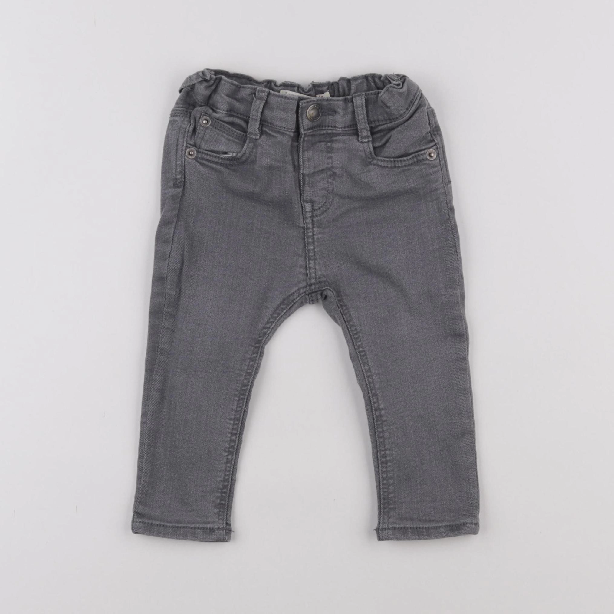 Zara - jean gris - 6/9 mois