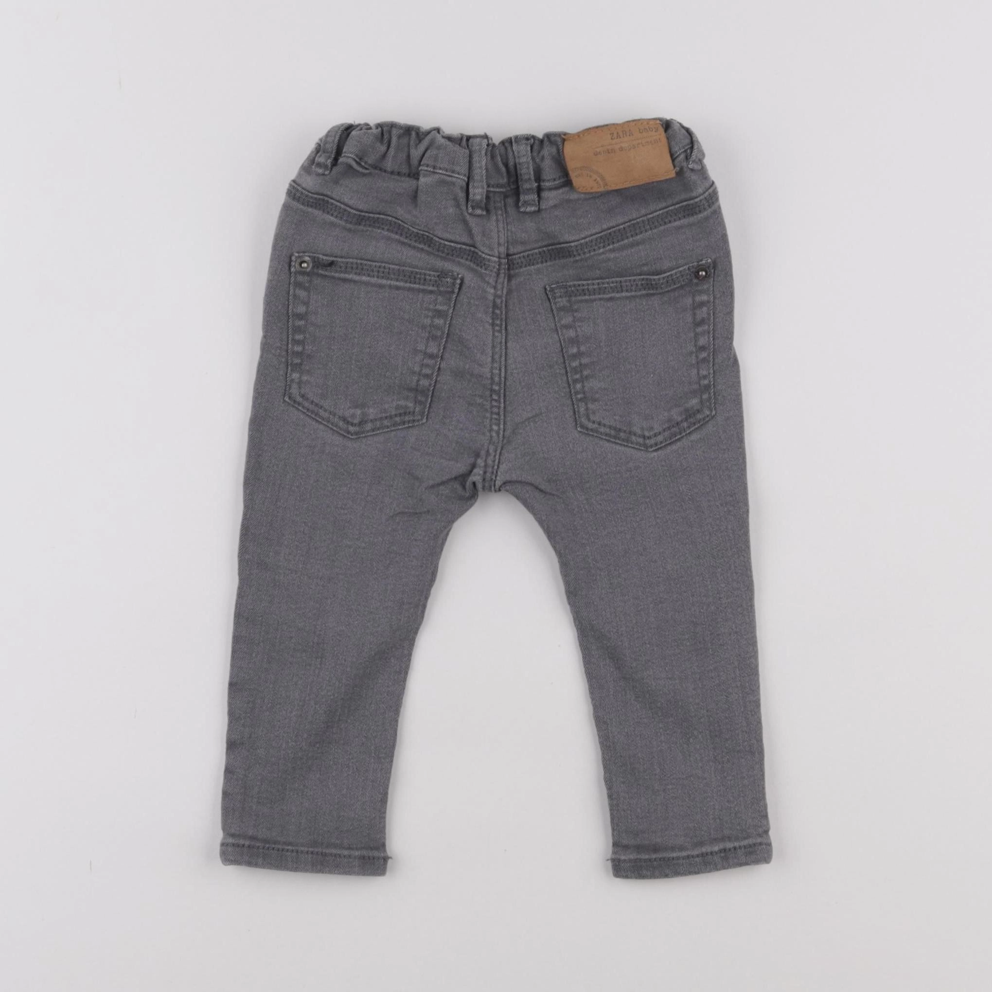 Zara - jean gris - 6/9 mois
