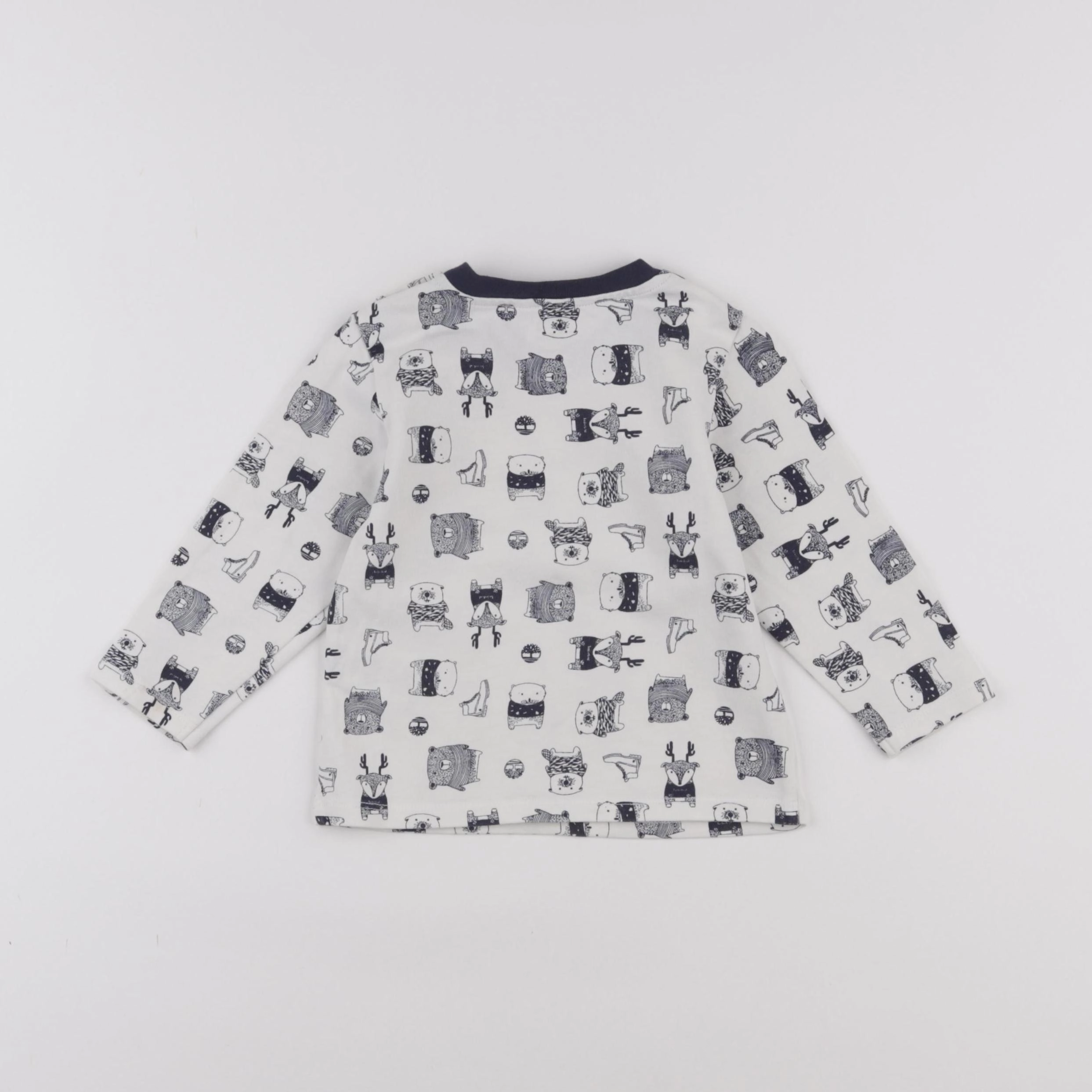 Timberland - tee-shirt blanc, bleu - 18 mois