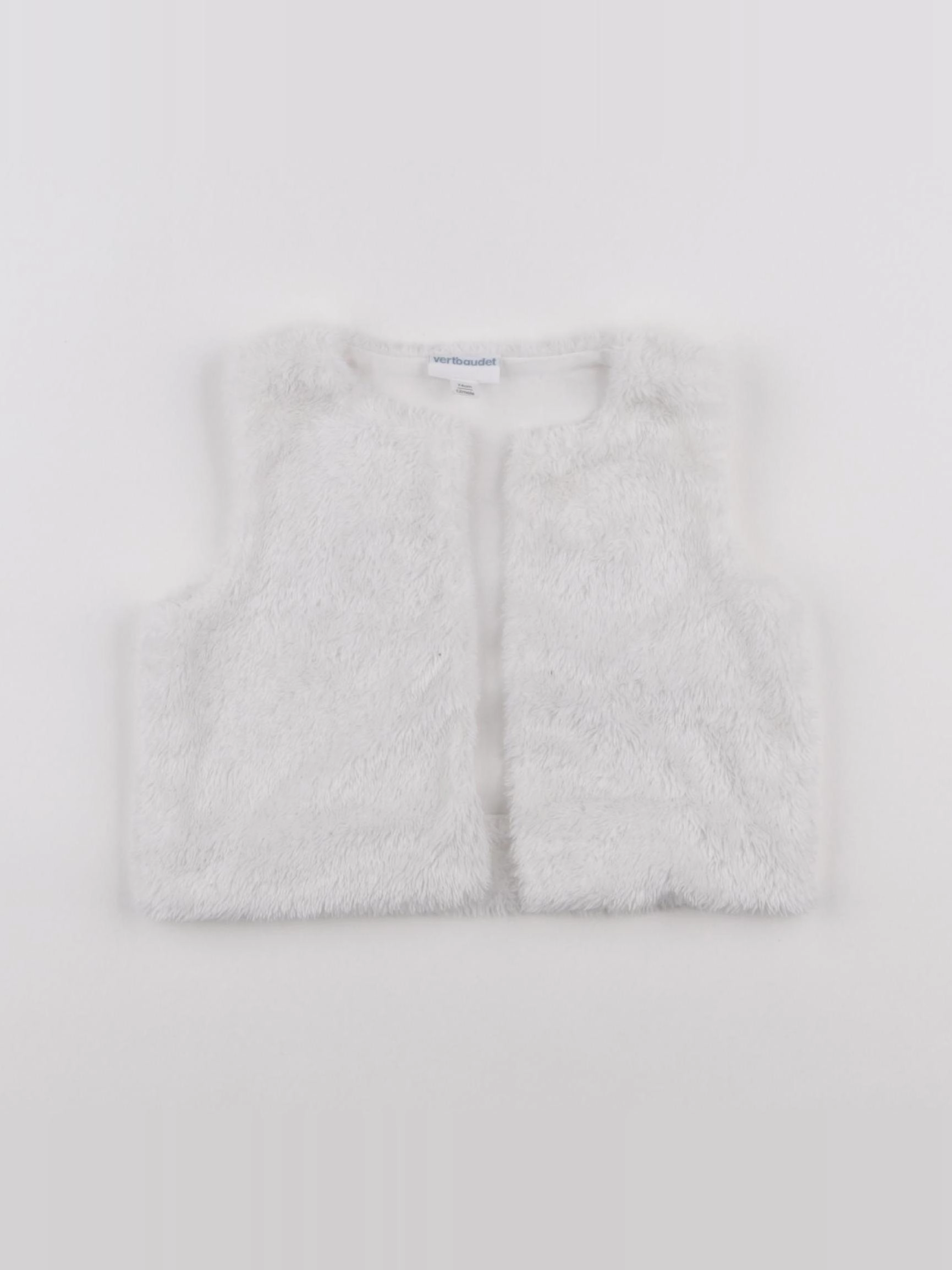 Vertbaudet - gilet blanc - 12 mois