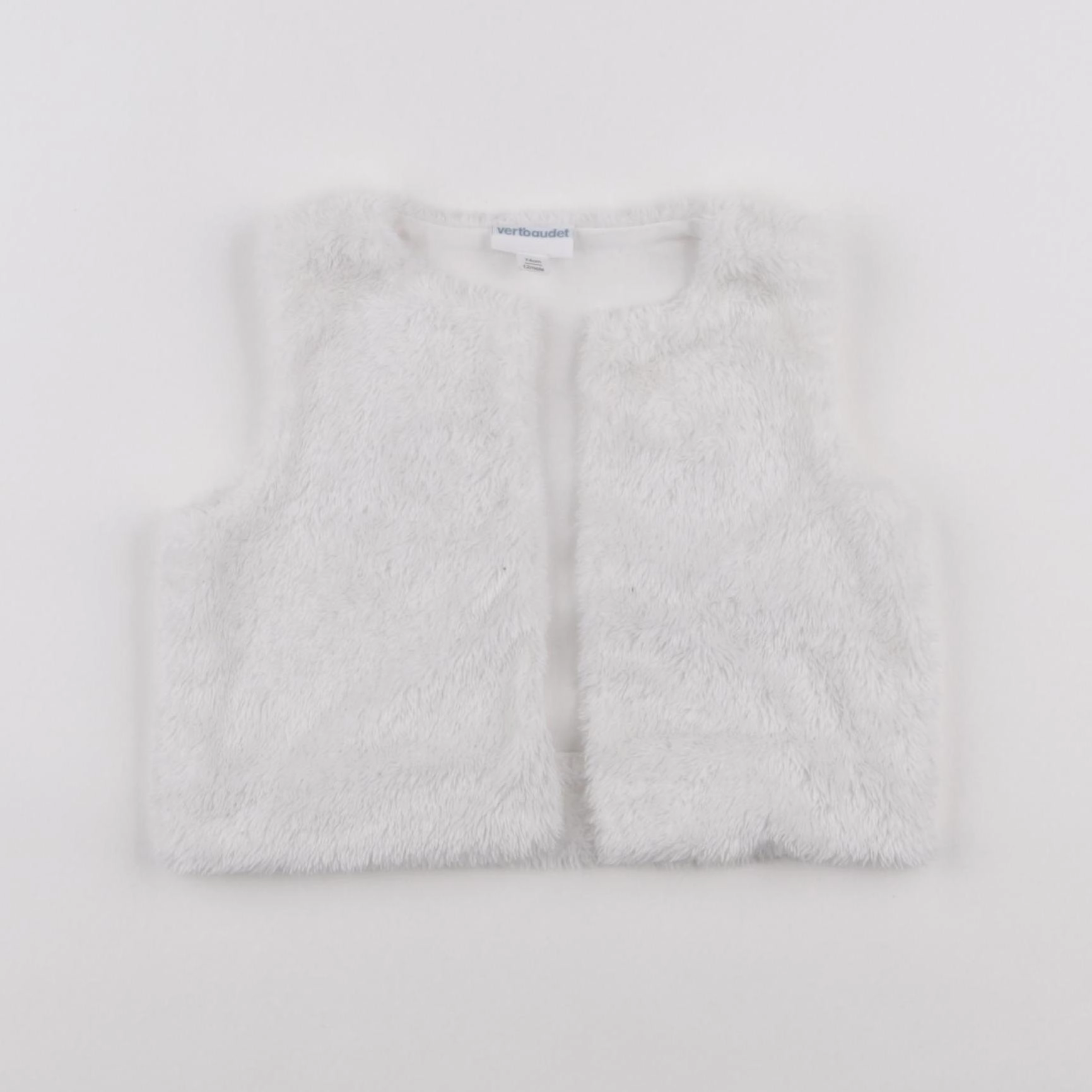 Vertbaudet - gilet blanc - 12 mois