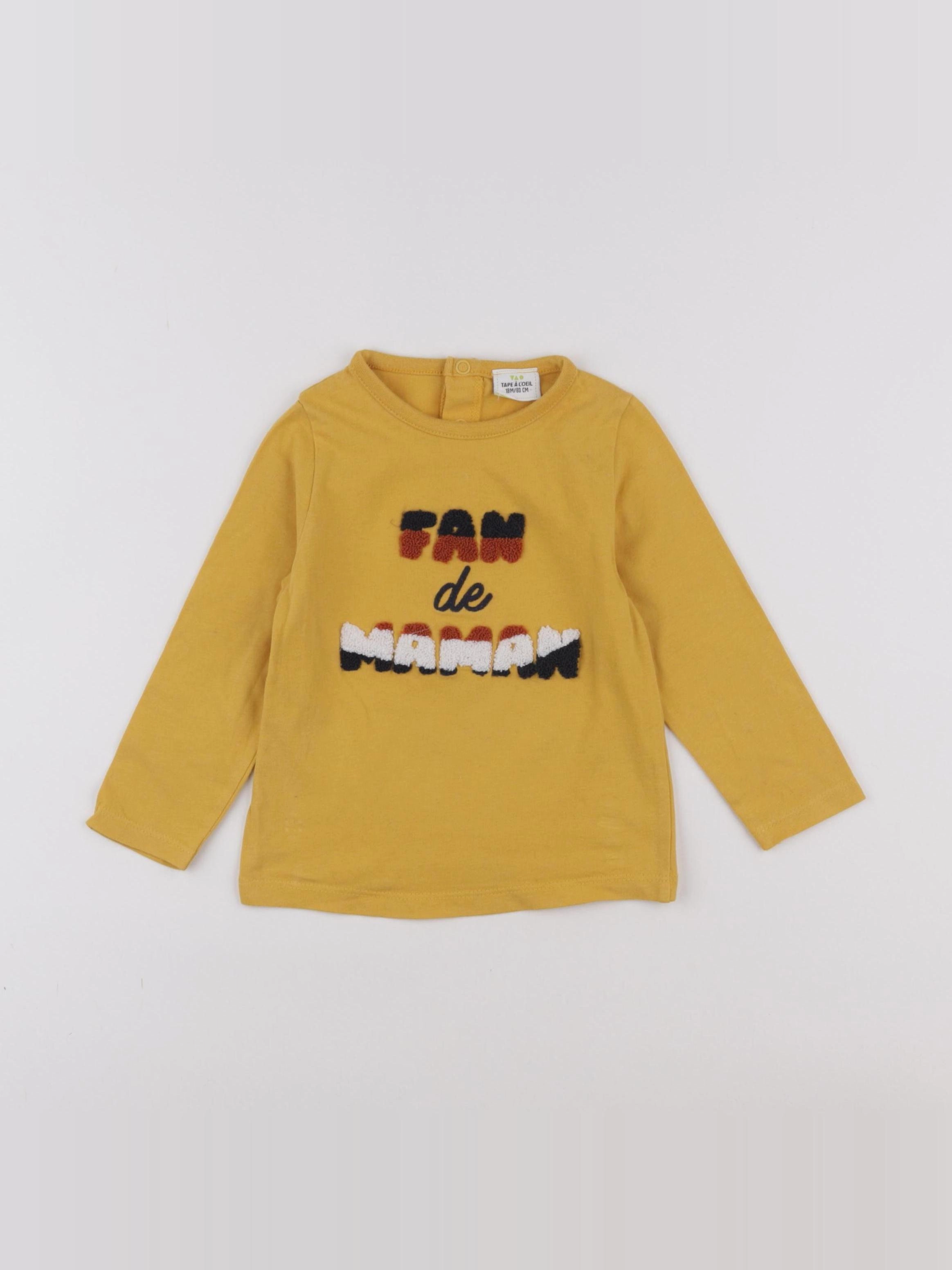 Tape à l'oeil - tee-shirt jaune - 18 mois