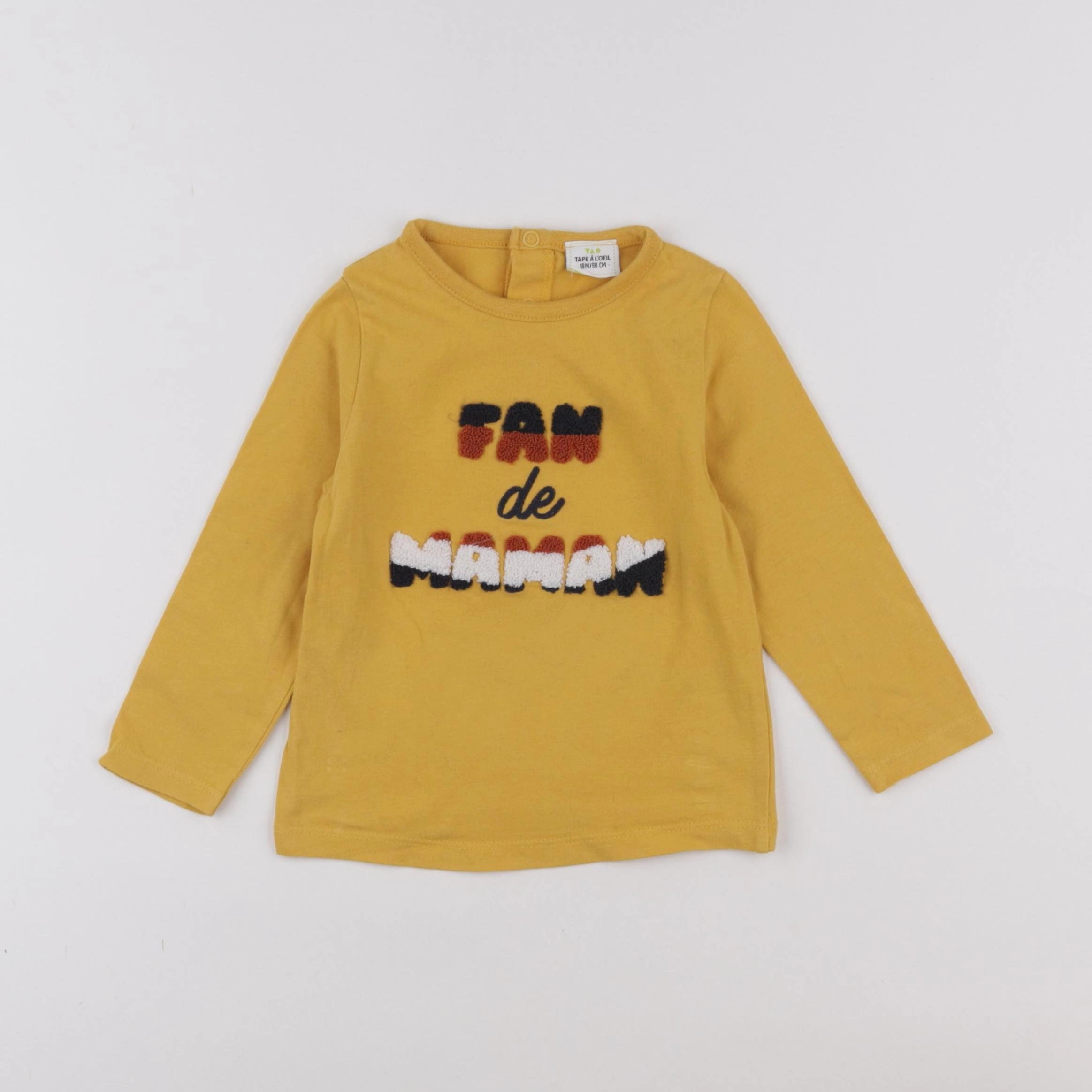 Tape à l'oeil - tee-shirt jaune - 18 mois