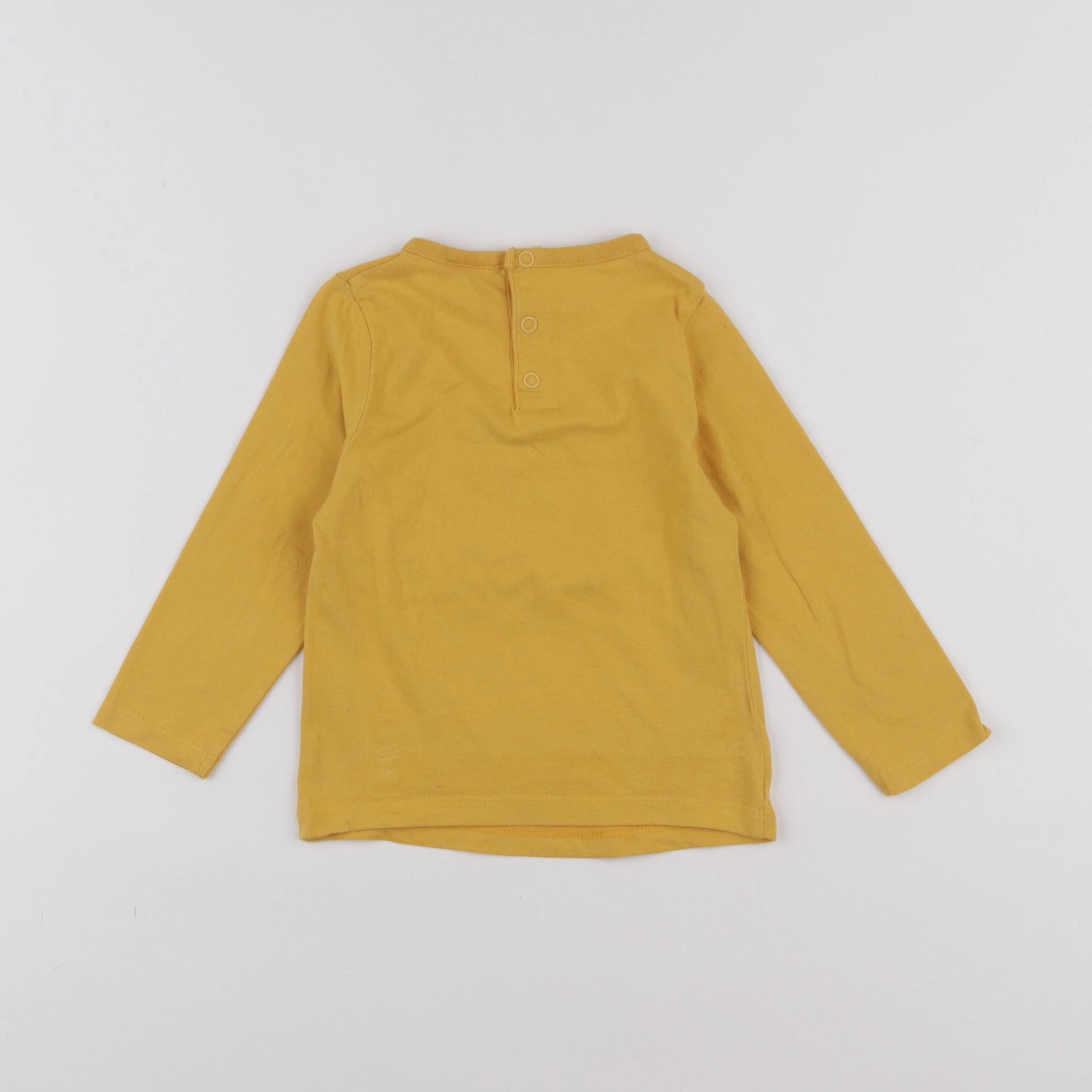 Tape à l'oeil - tee-shirt jaune - 18 mois