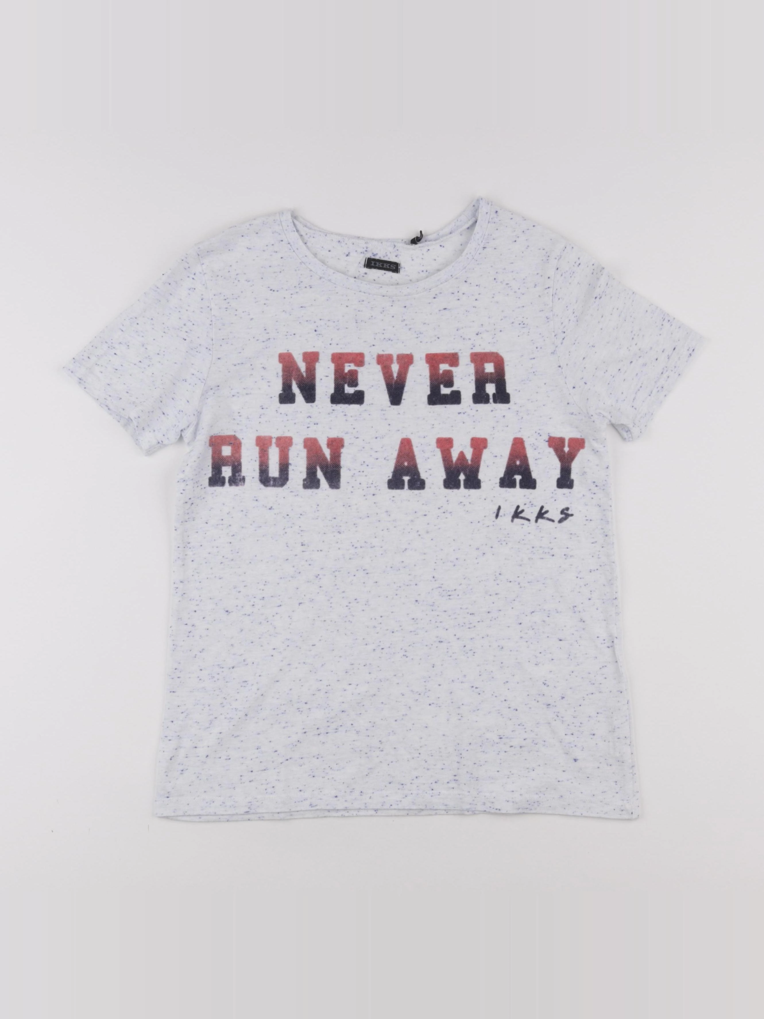 IKKS - tee-shirt gris - 10 ans