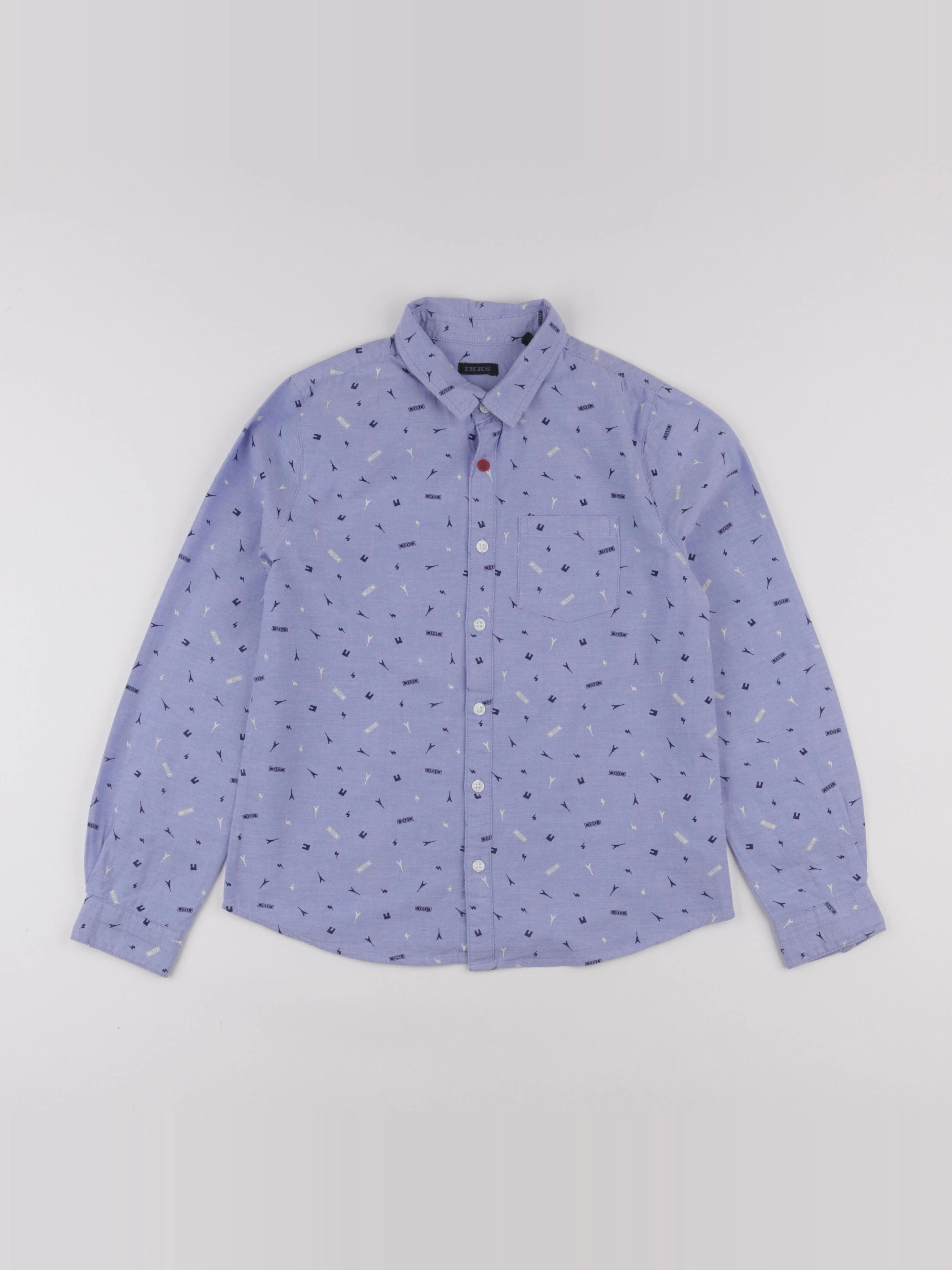 IKKS - chemise bleu - 10 ans