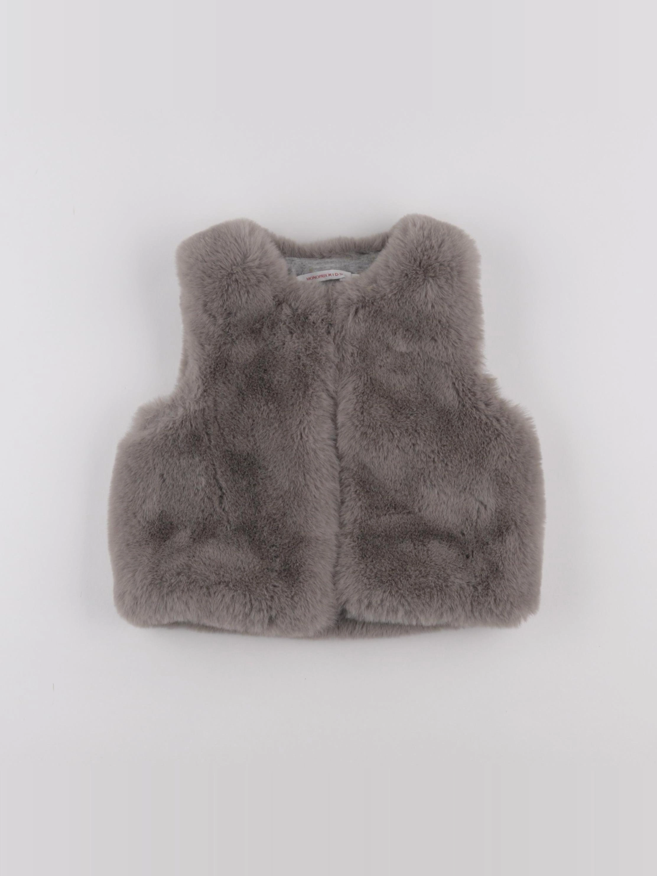 Monoprix - gilet gris - 6 ans