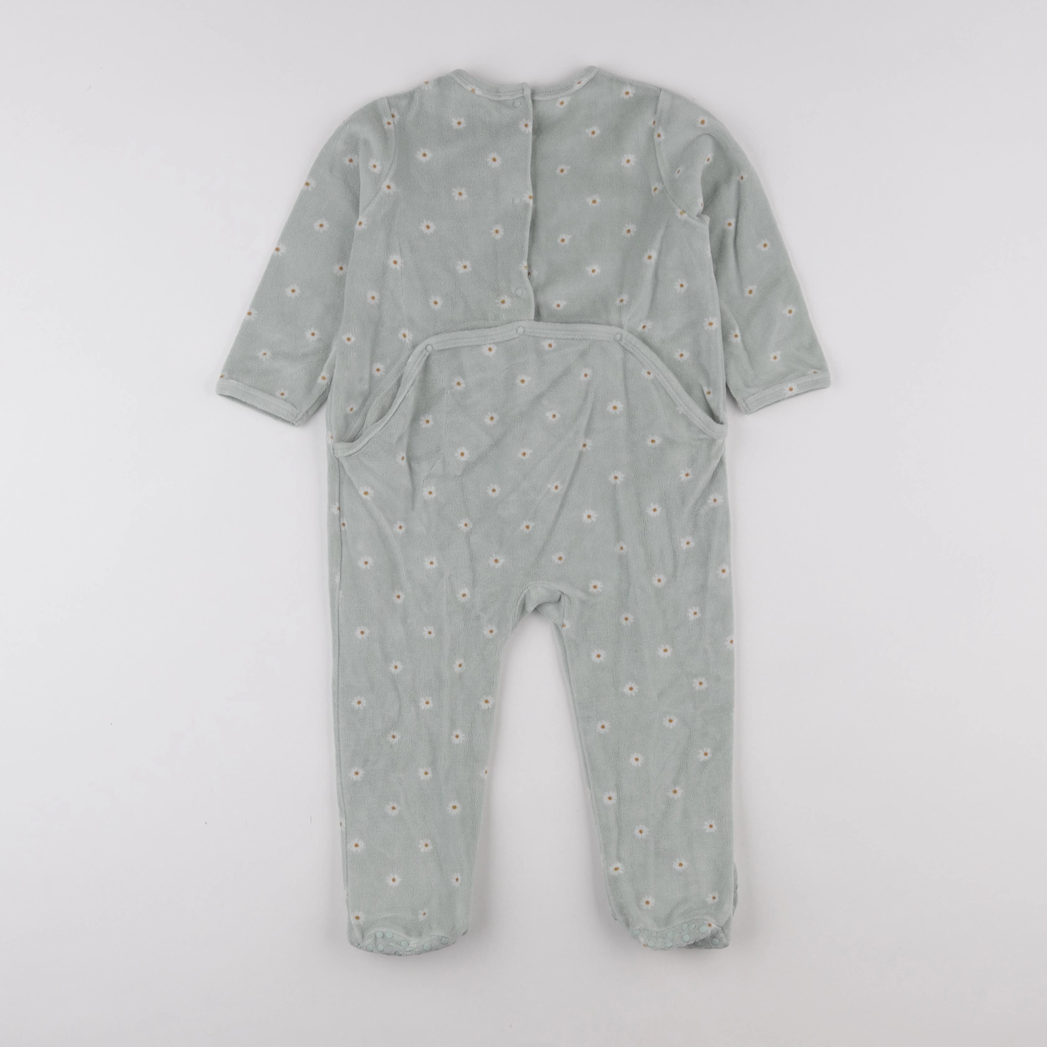 Vertbaudet - pyjama velours vert - 2 ans