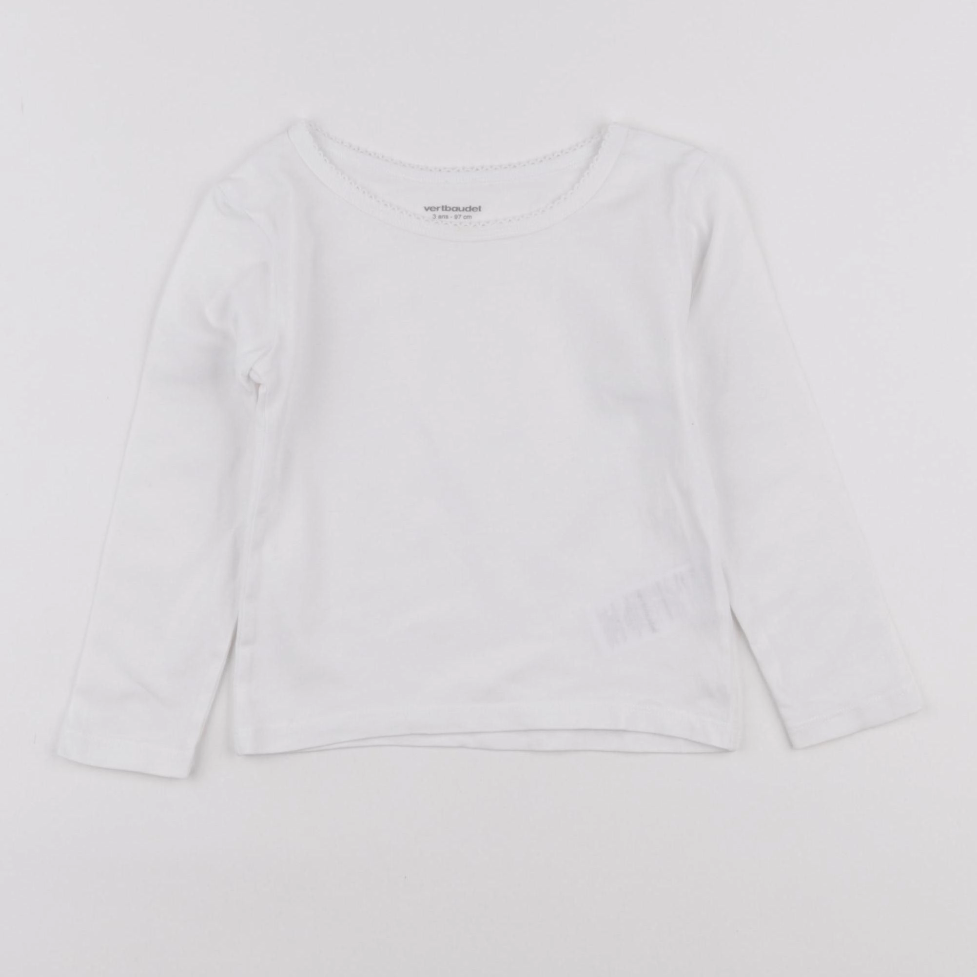 Vertbaudet - maillot de corps blanc - 3 ans