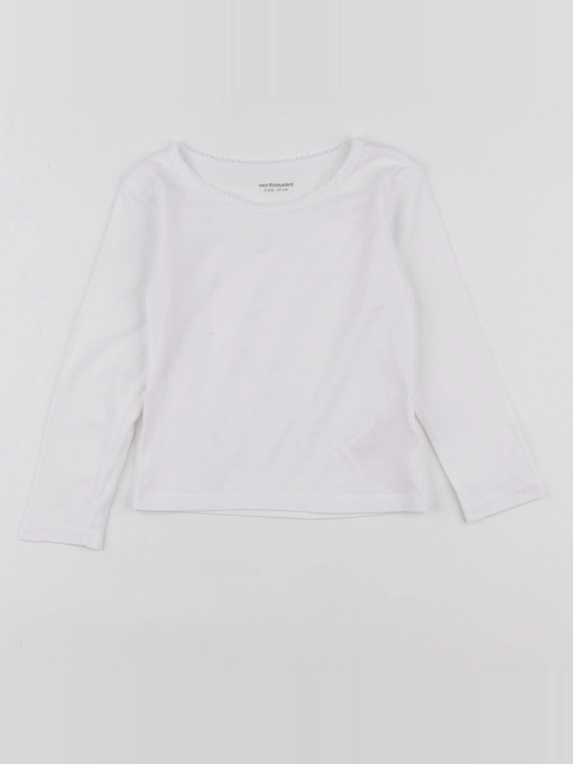 Vertbaudet - maillot de corps blanc - 3 ans