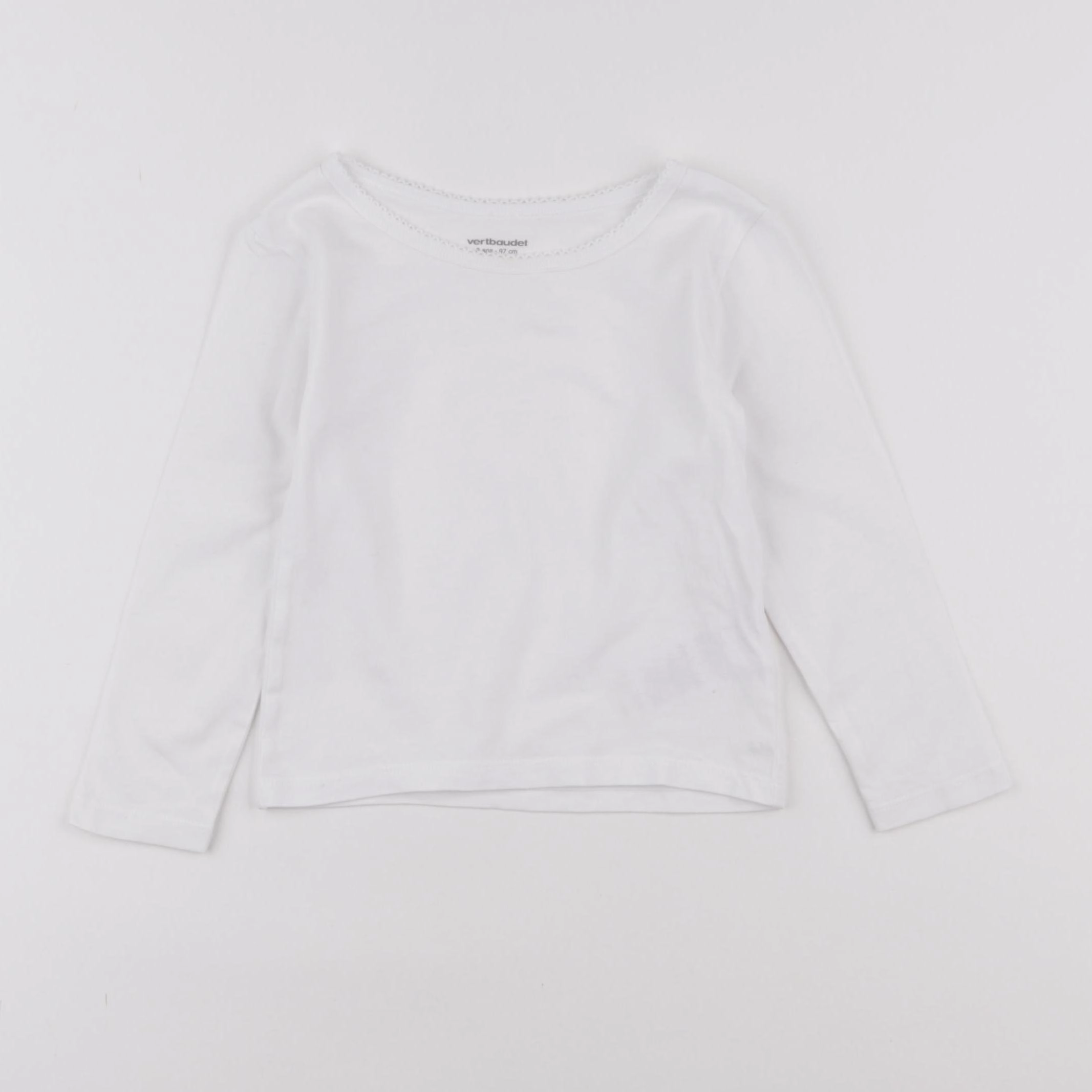 Vertbaudet - maillot de corps blanc - 3 ans
