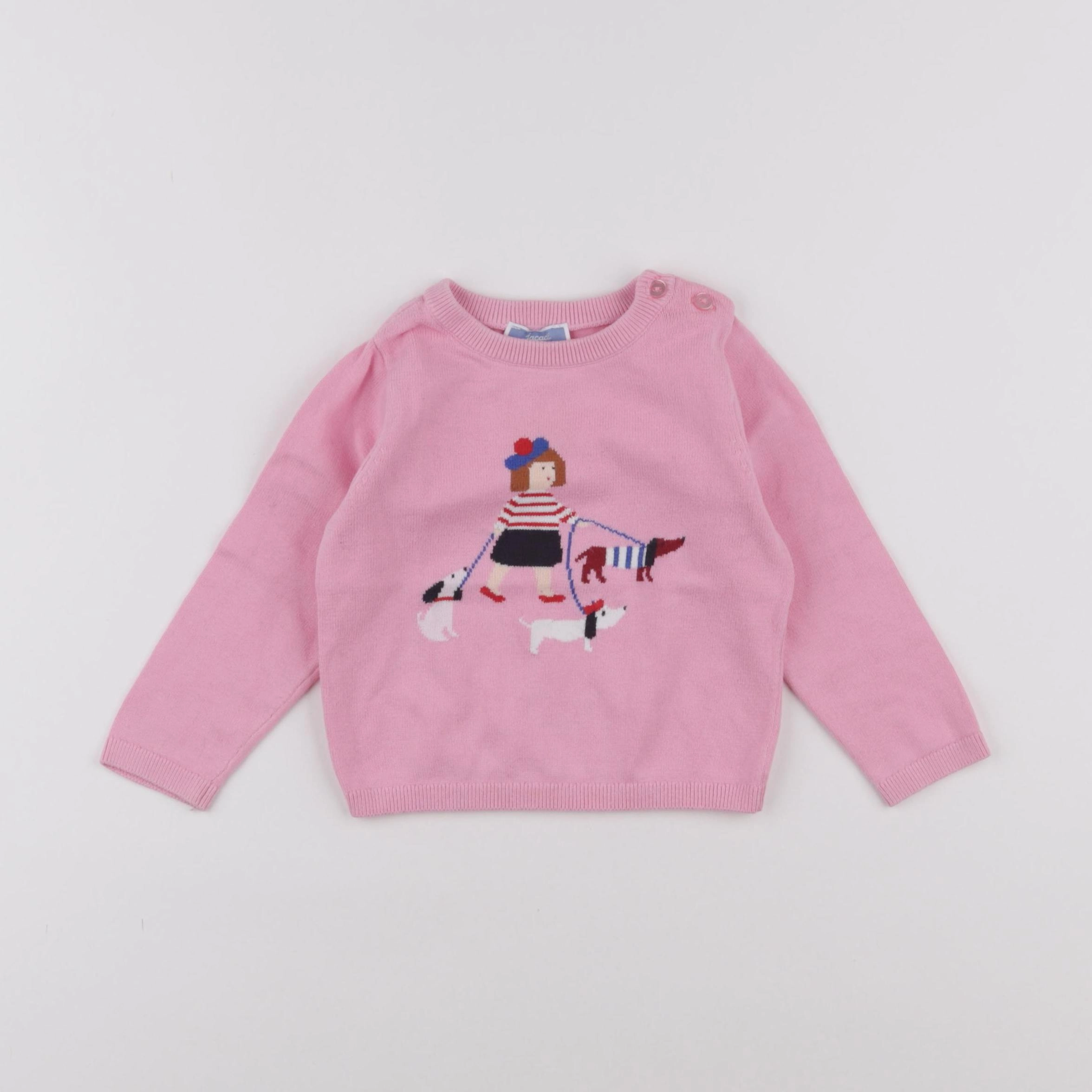 Jacadi - pull rose - 18 mois