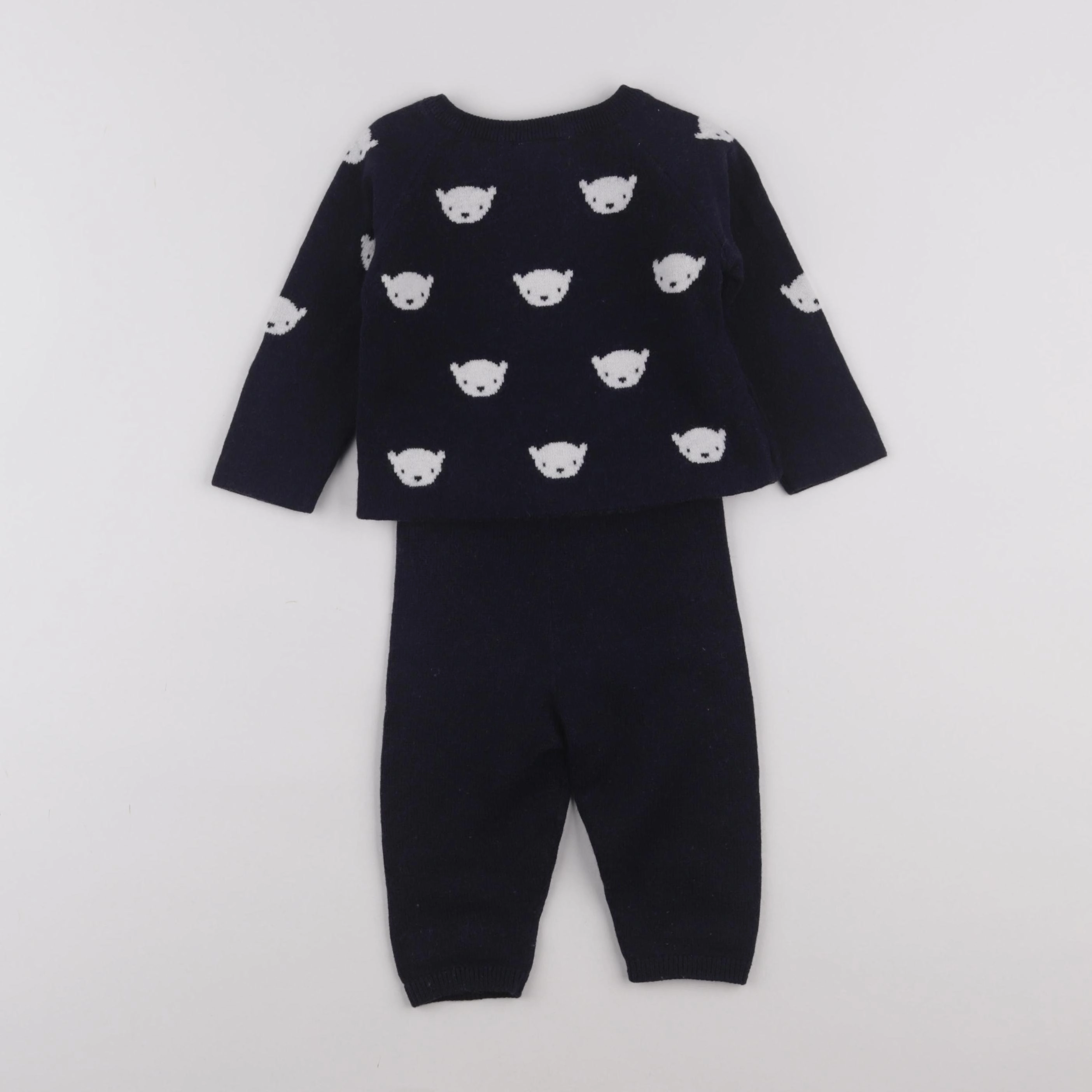 Jacadi - ensemble bleu - 12 mois