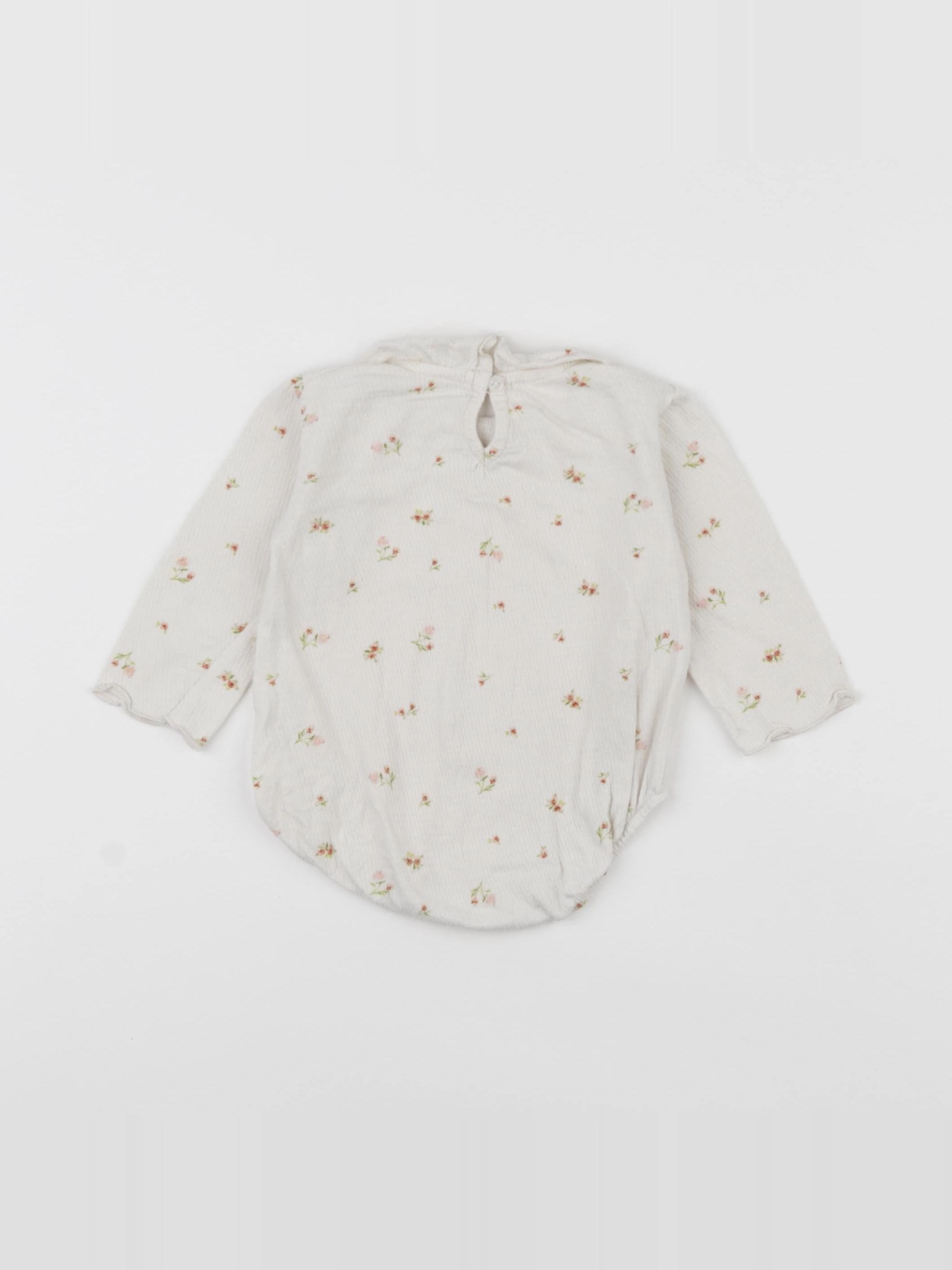 Zara - body à col beige - 1/3 mois