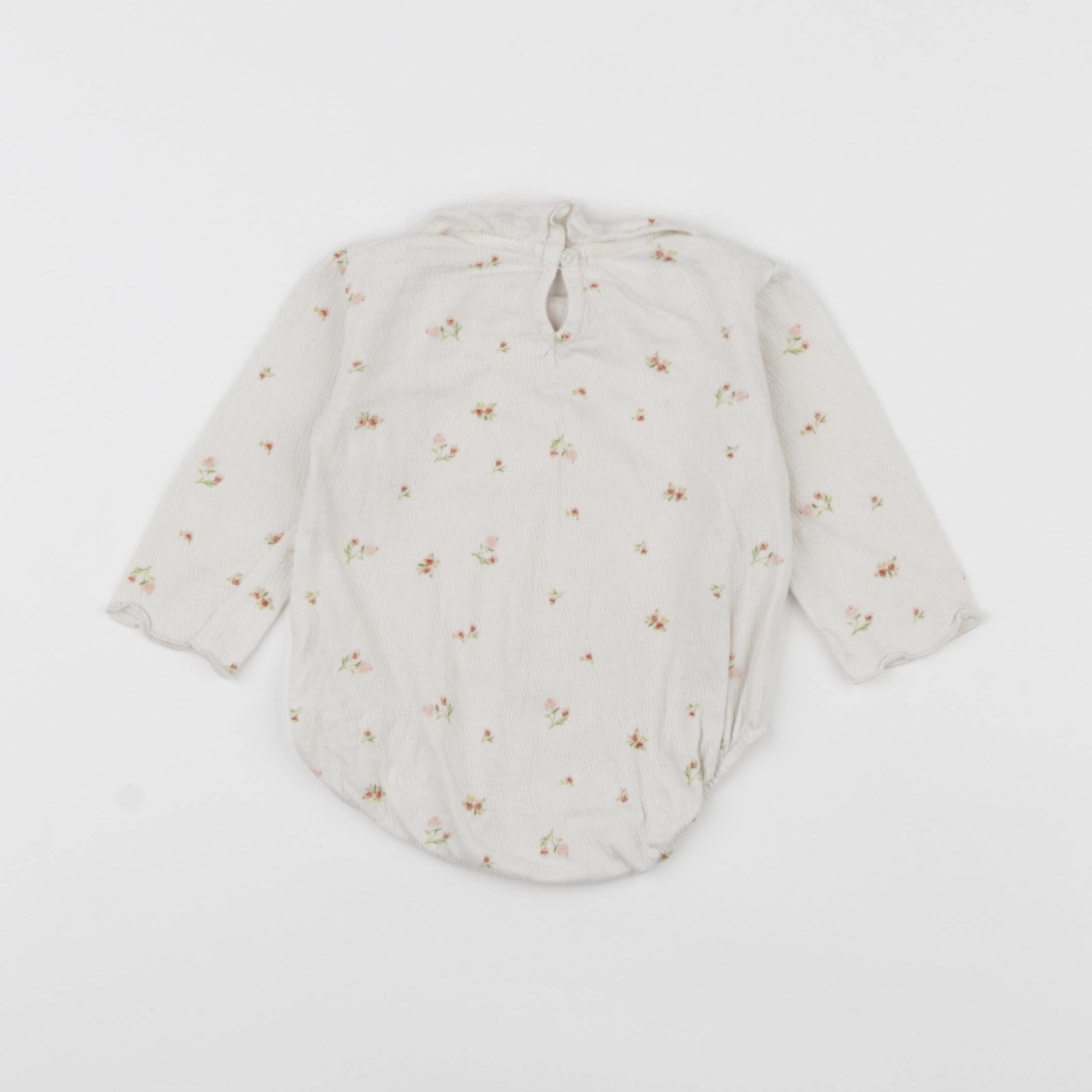 Zara - body à col beige - 1/3 mois