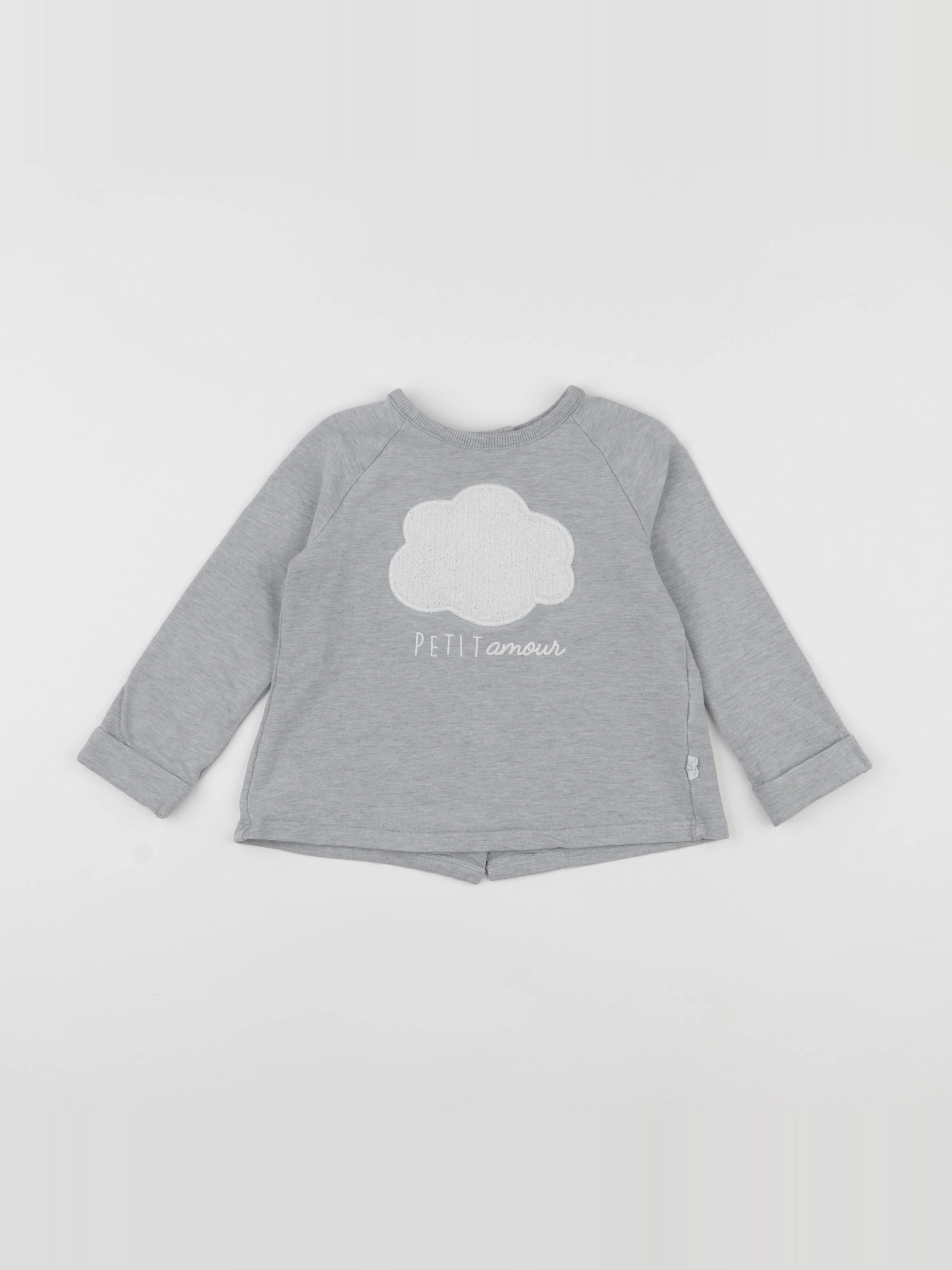 La Redoute - sweat gris - 18 mois