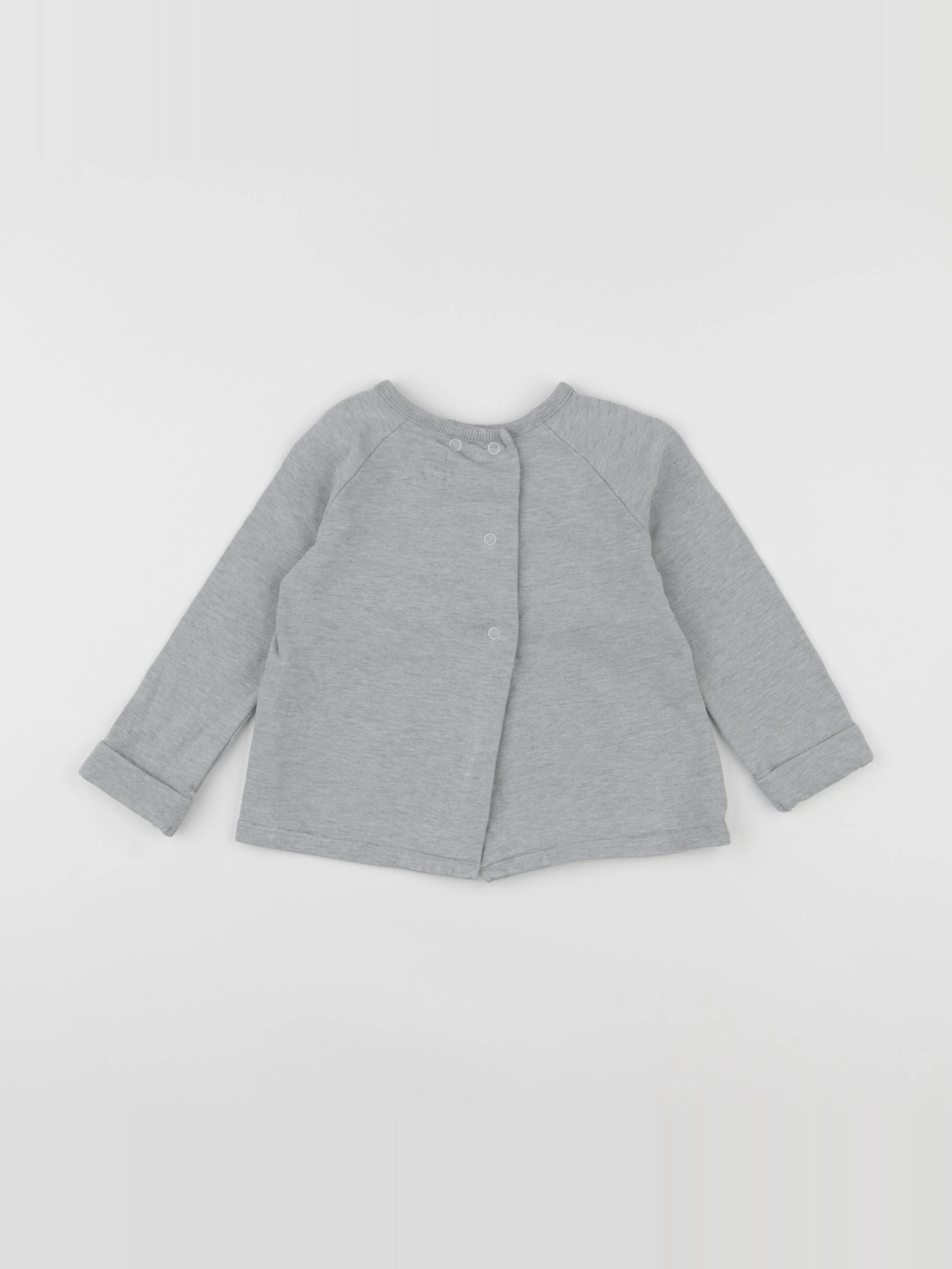 La Redoute - sweat gris - 18 mois