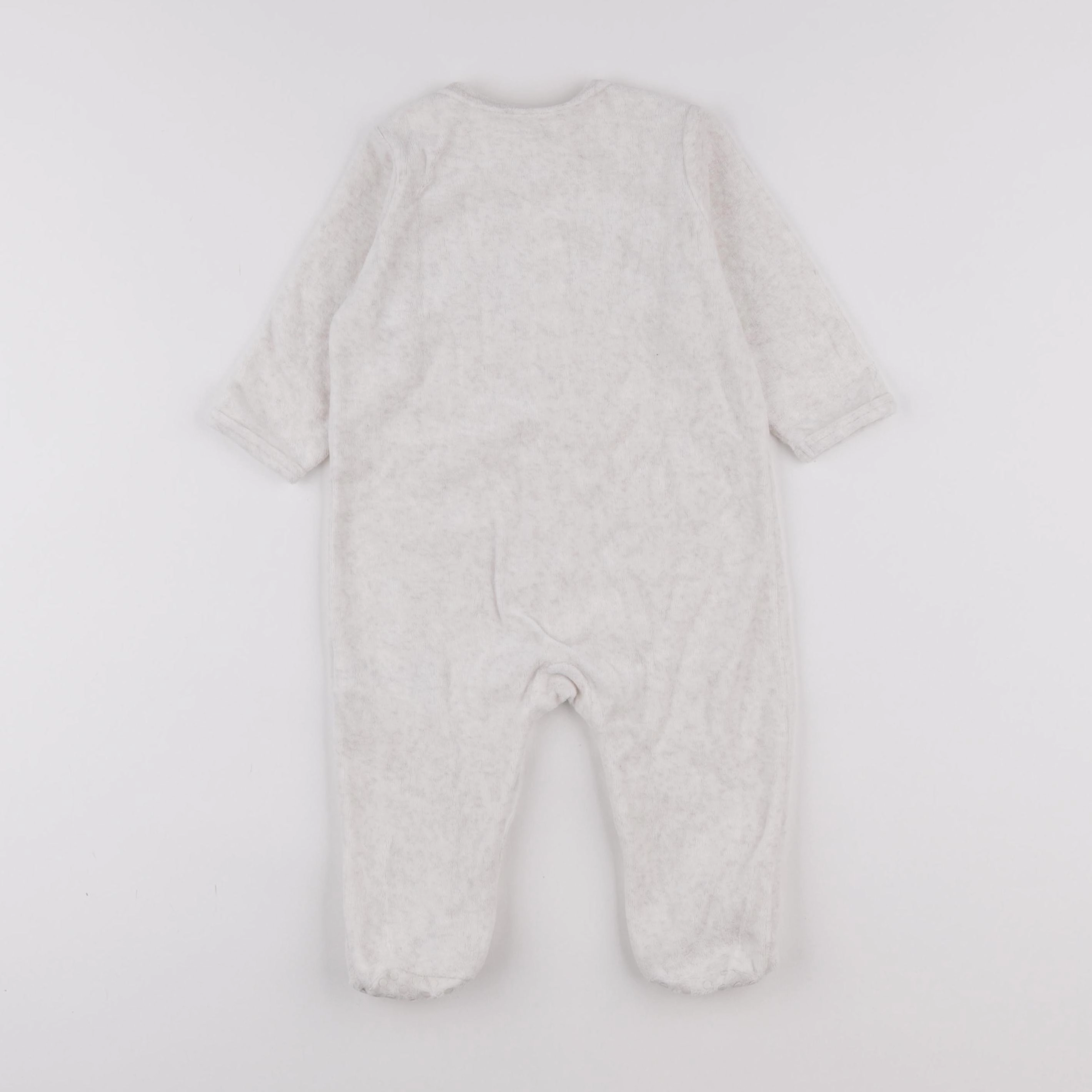 Vertbaudet - pyjama velours beige - 12 mois