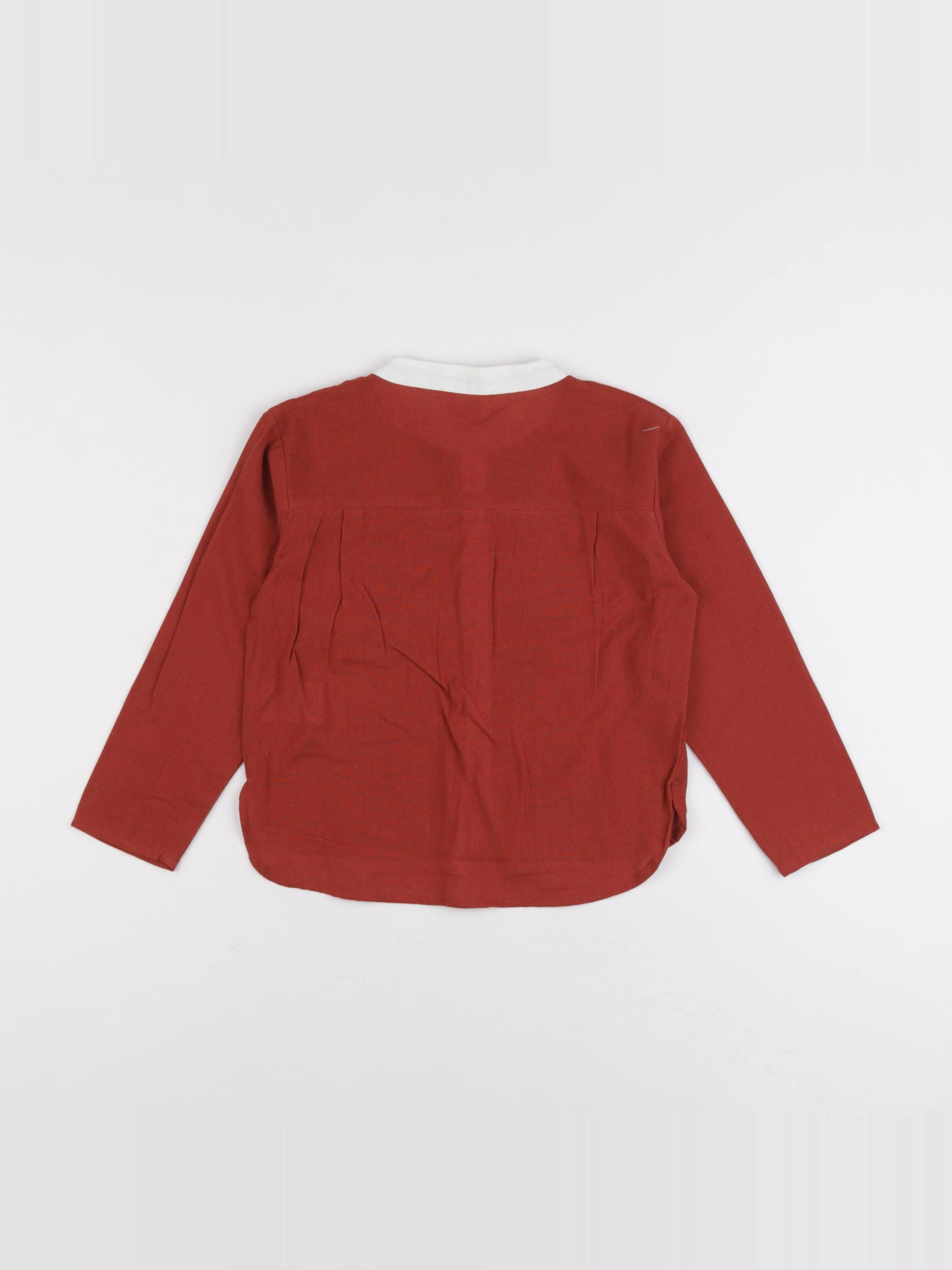 Bandits à la crème - chemise rouge, beige - 6 ans
