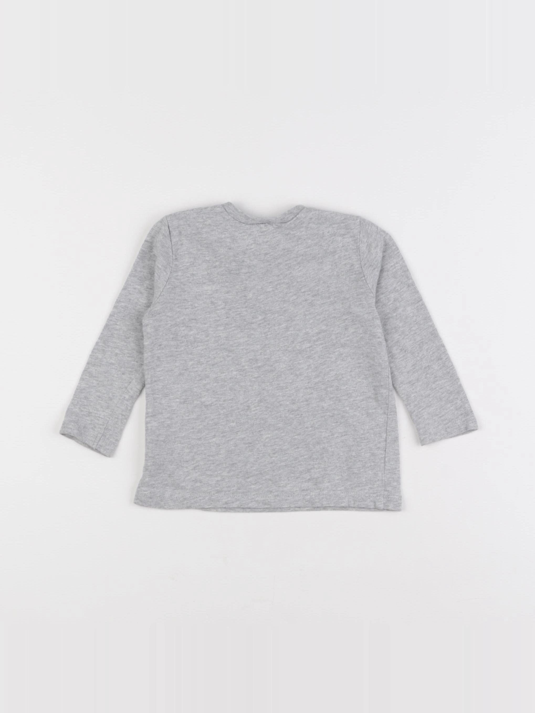 IKKS - tee-shirt gris - 12 mois