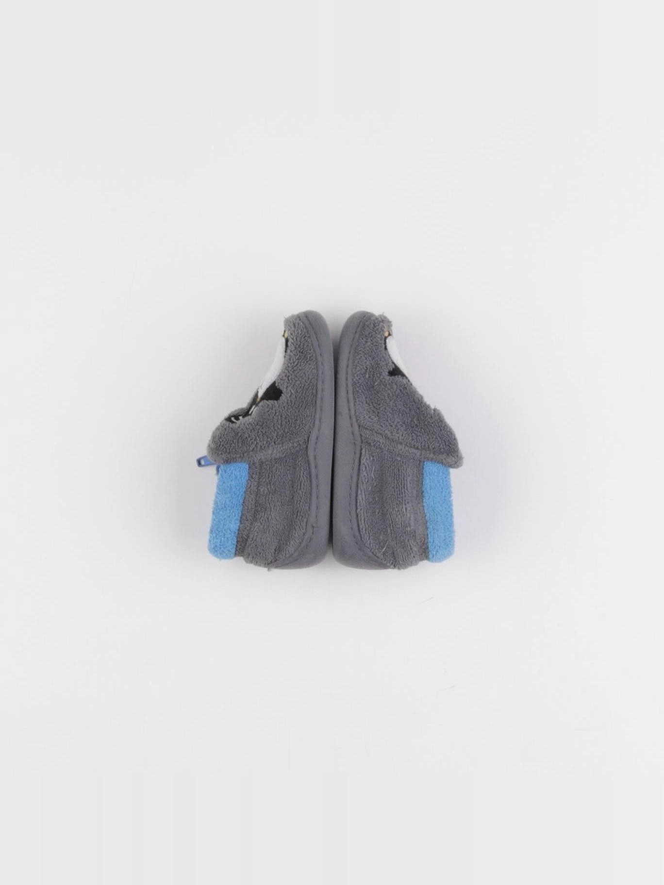 Isotoner - chaussons bleu, gris - pointure 20