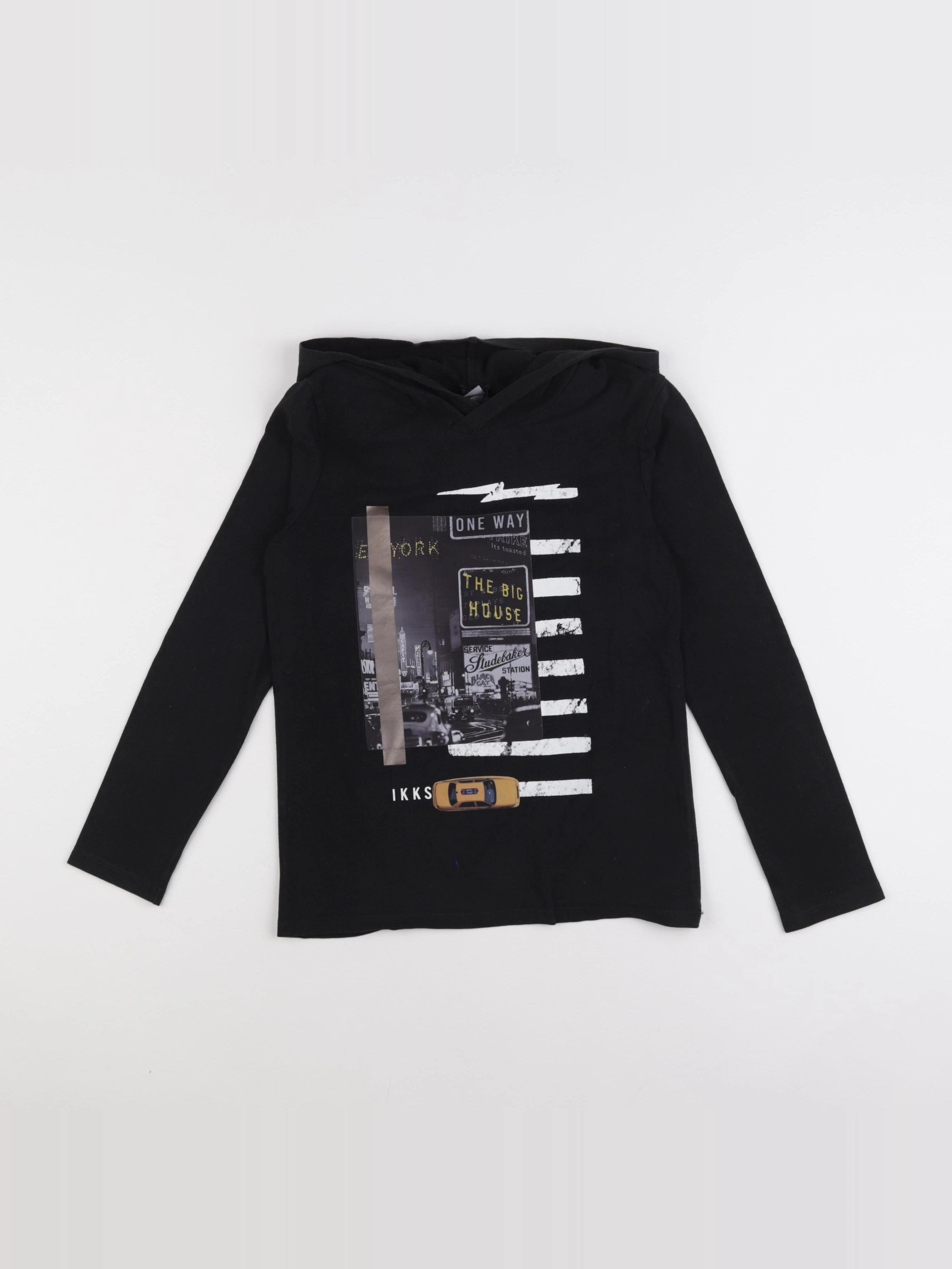 IKKS - tee-shirt noir - 10 ans