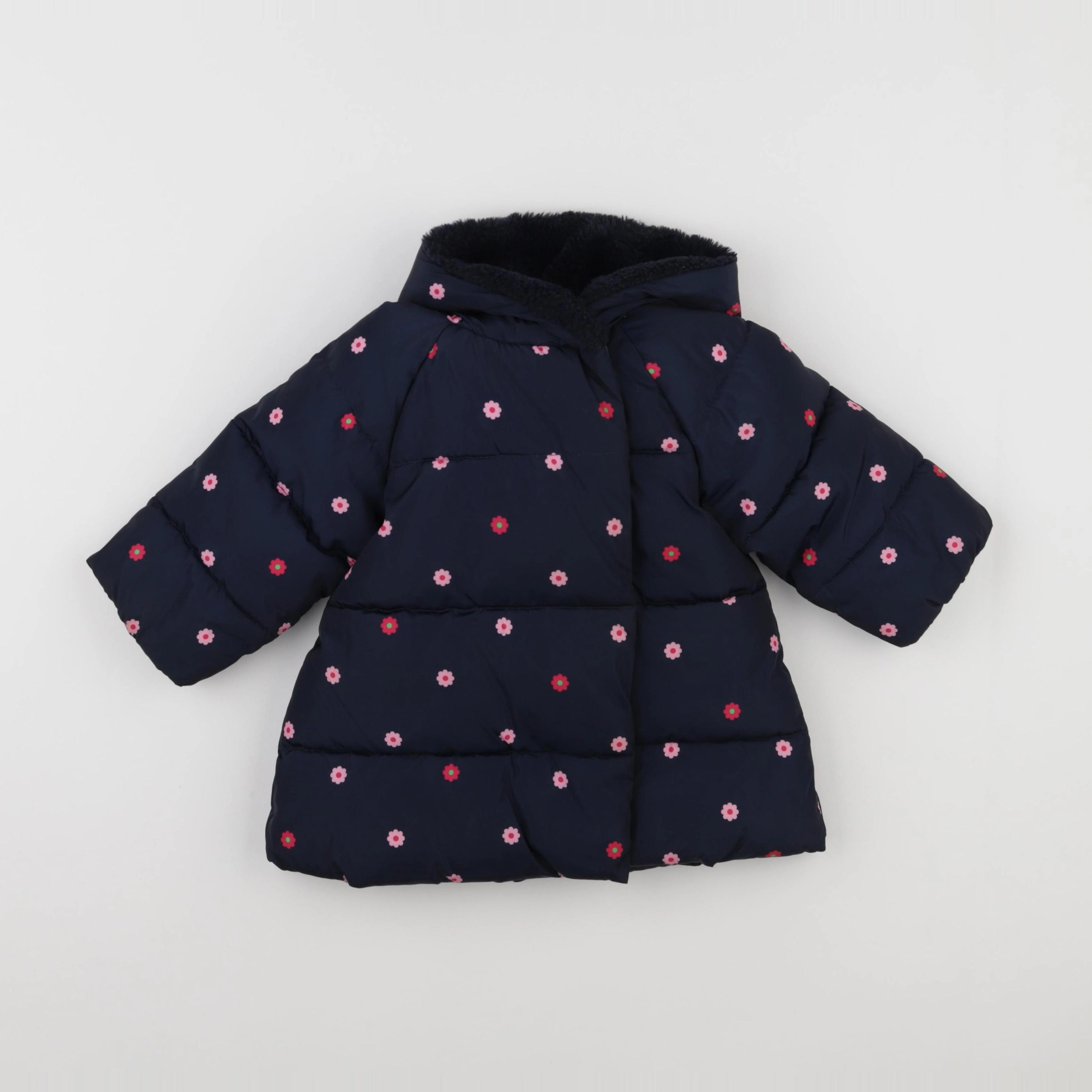 Jacadi - doudoune bleu, rouge - 18 mois