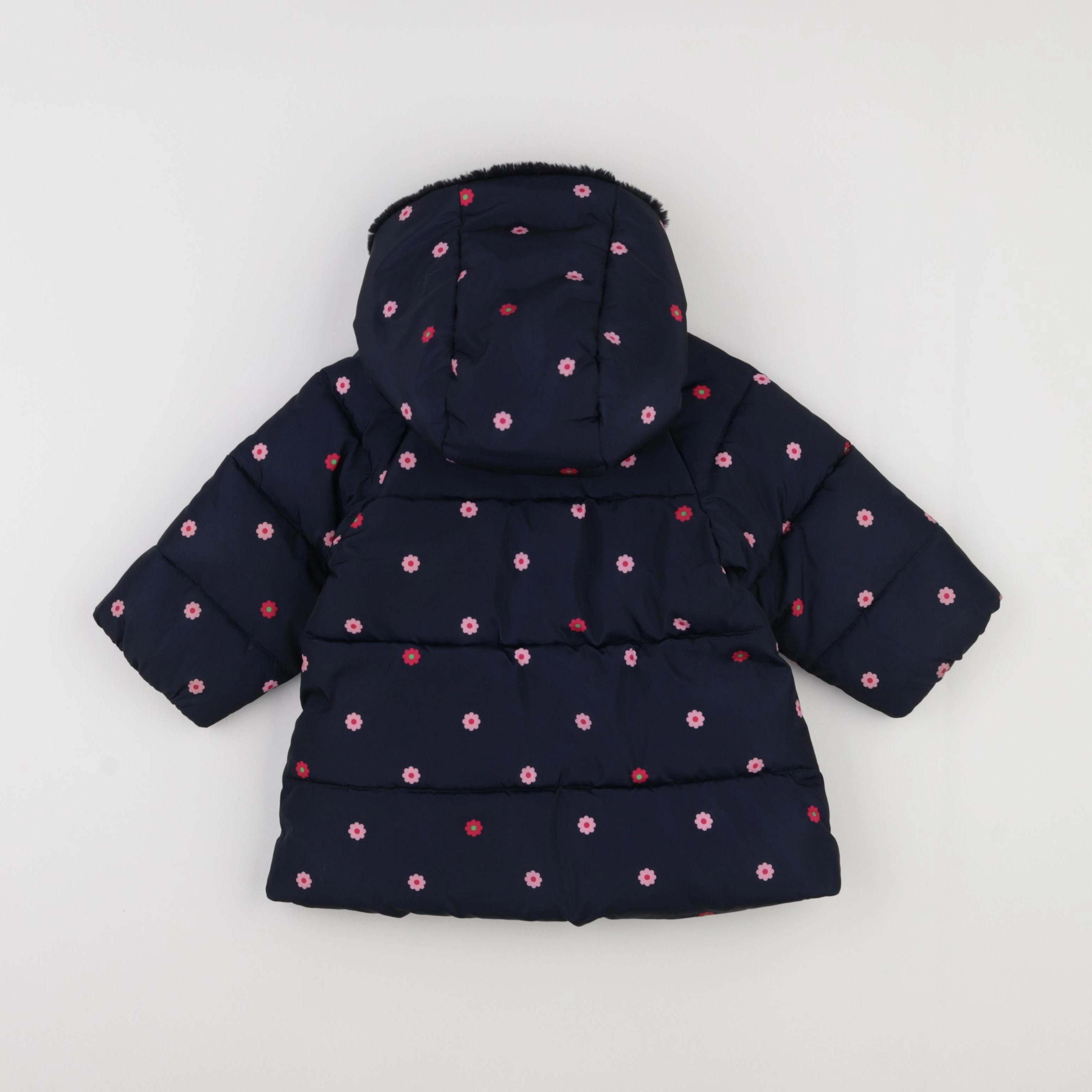 Jacadi - doudoune bleu, rouge - 18 mois