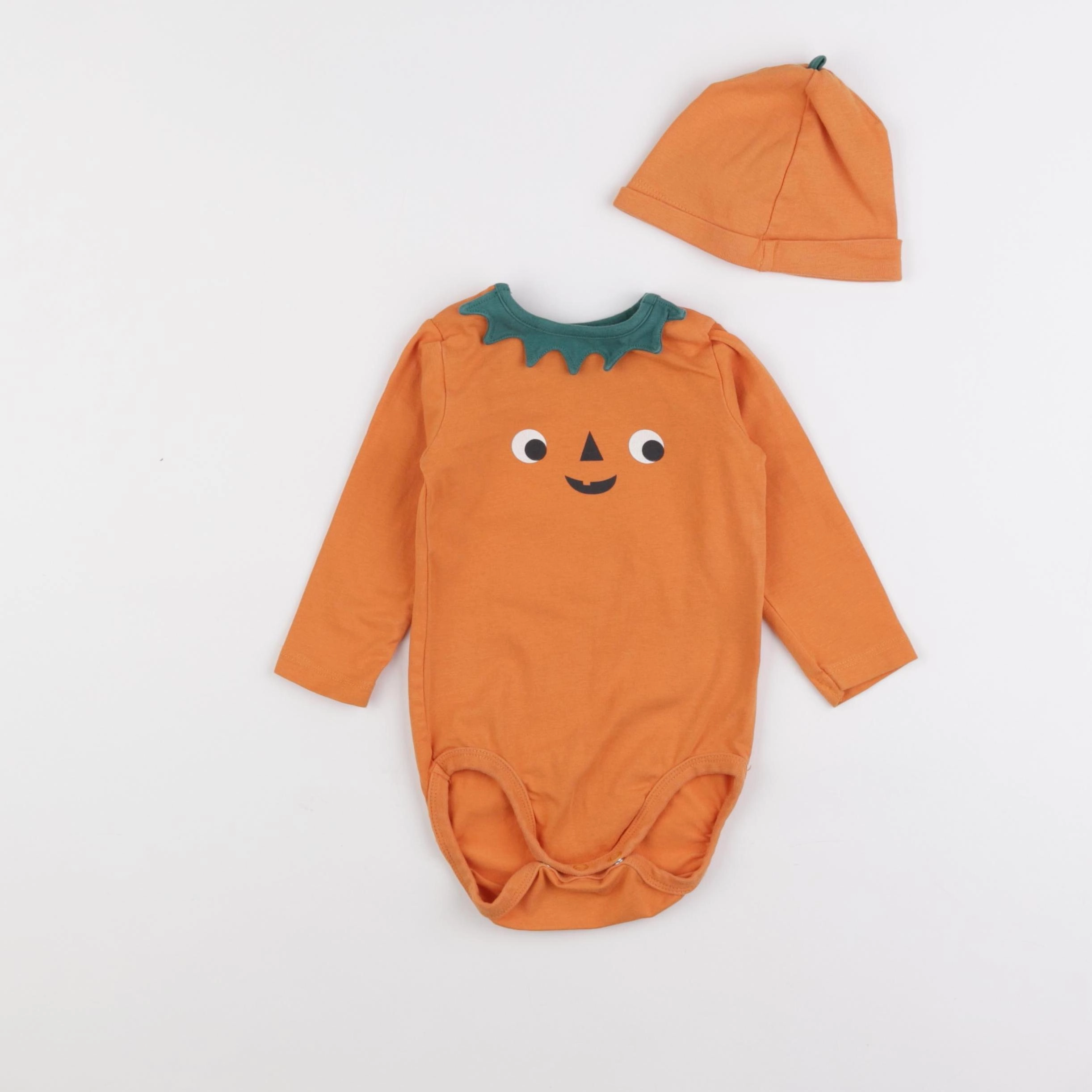 H&M - body orange - 3/6 mois