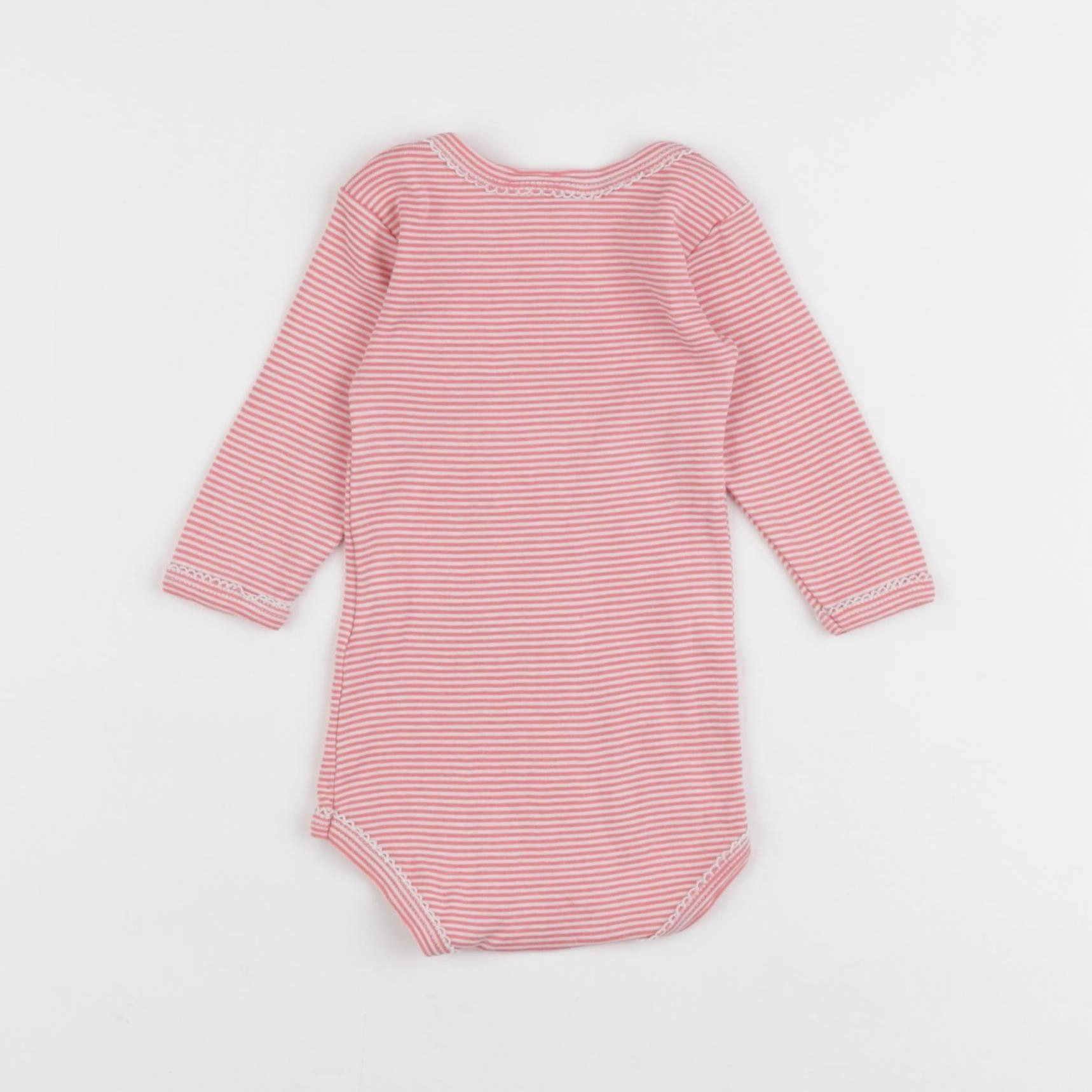 Petit Bateau - body rose - 3 mois