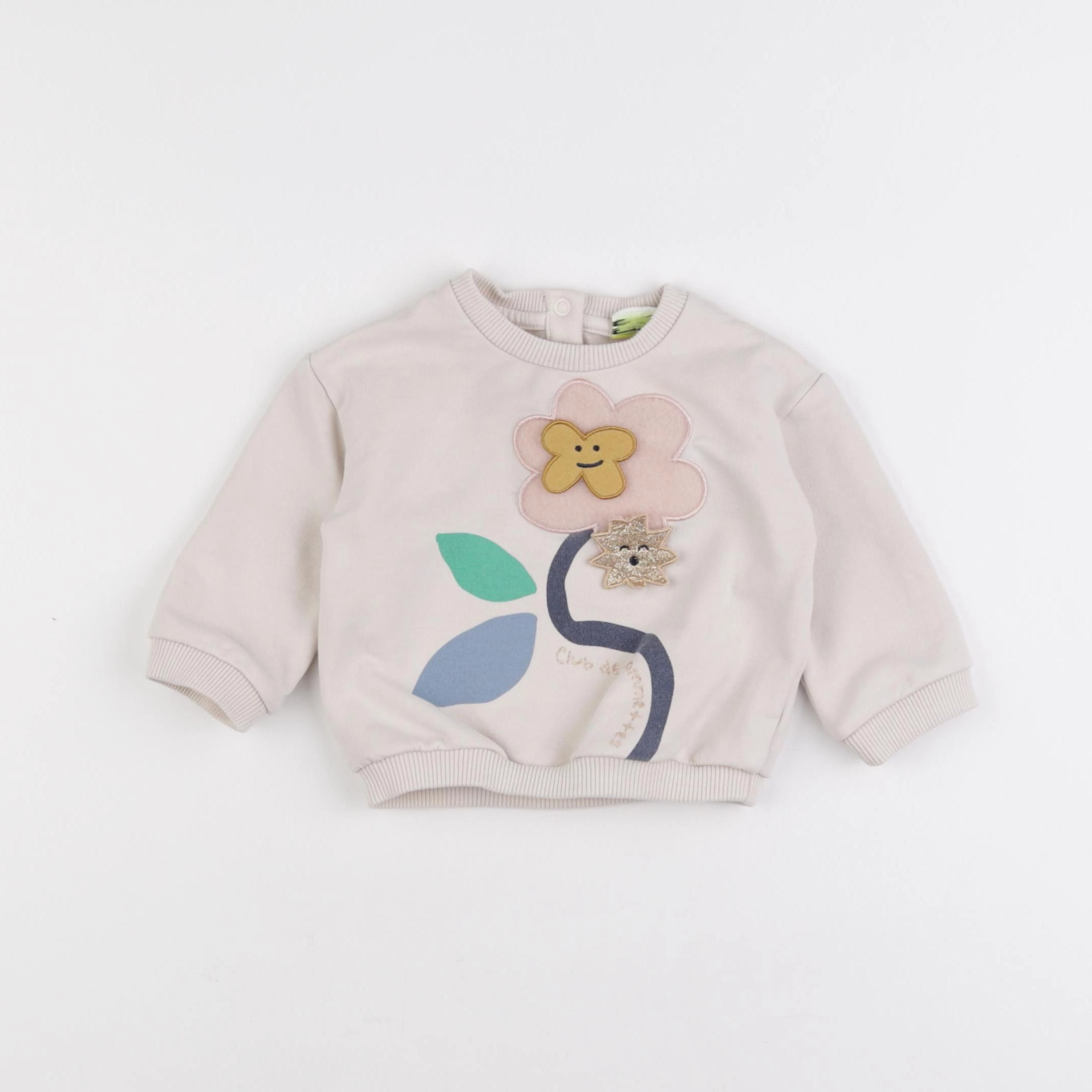 Tape à l'oeil - sweat beige - 9 mois