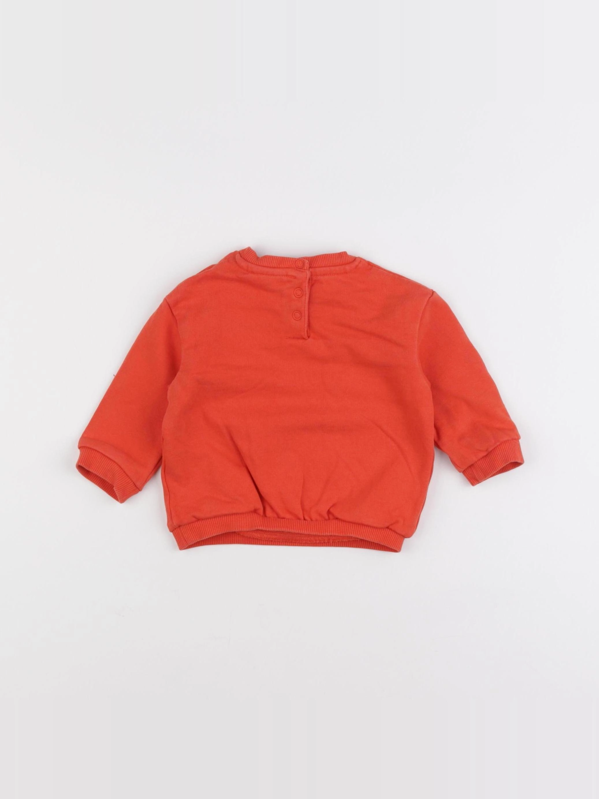 Tape à l'oeil - sweat orange - 9 mois