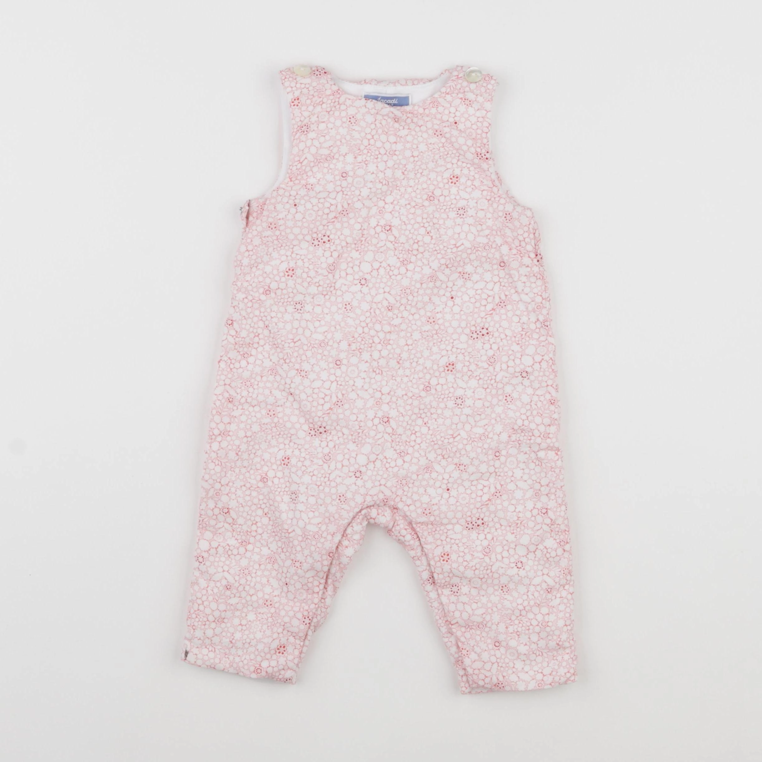 Jacadi - combinaison liberty blanc, rouge - 6 mois