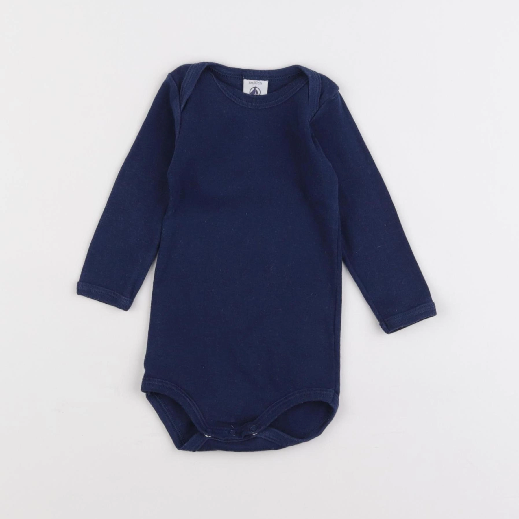 Petit Bateau - body bleu - 6 mois