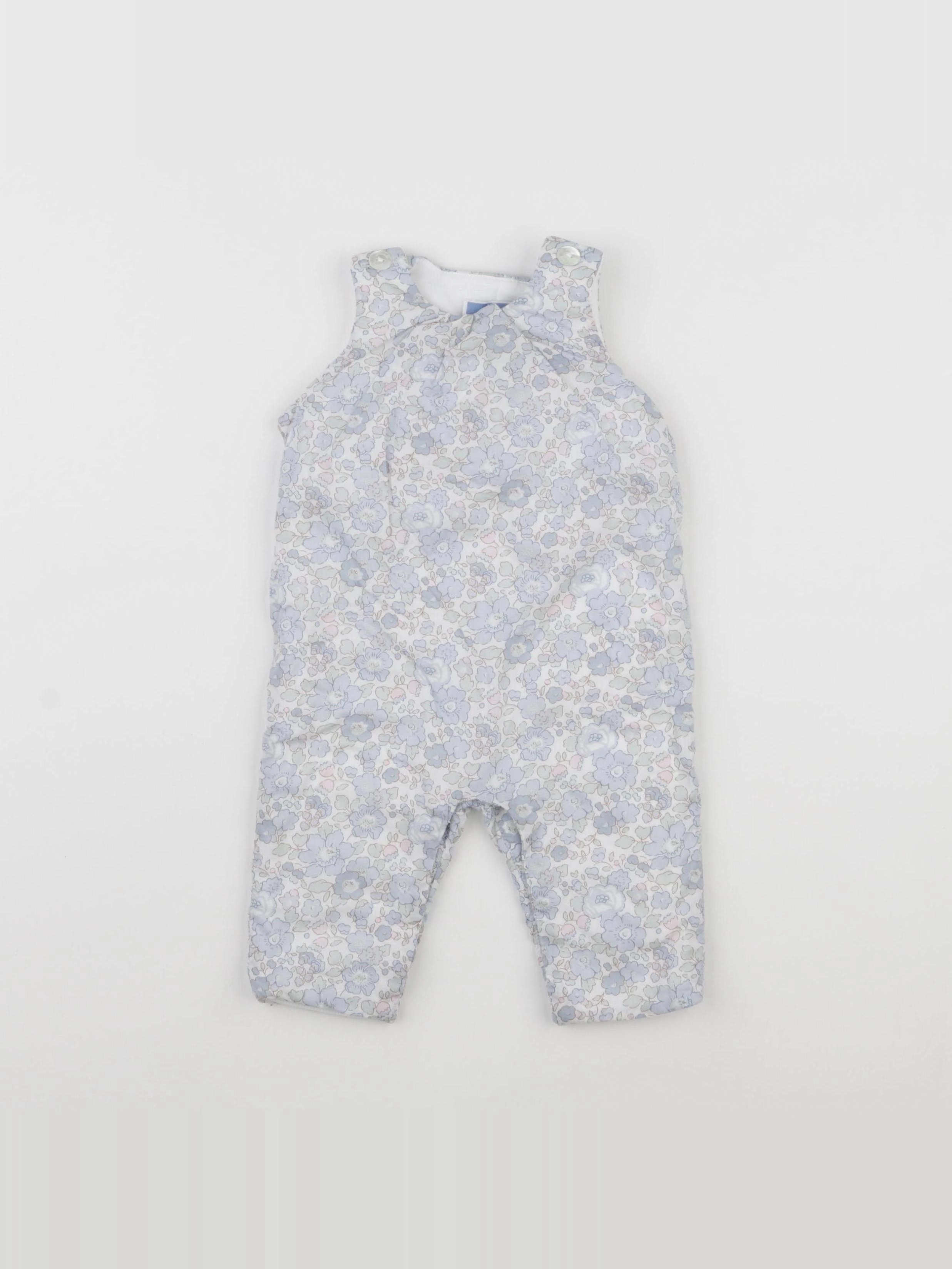 Jacadi - combinaison liberty blanc, bleu - 6 mois