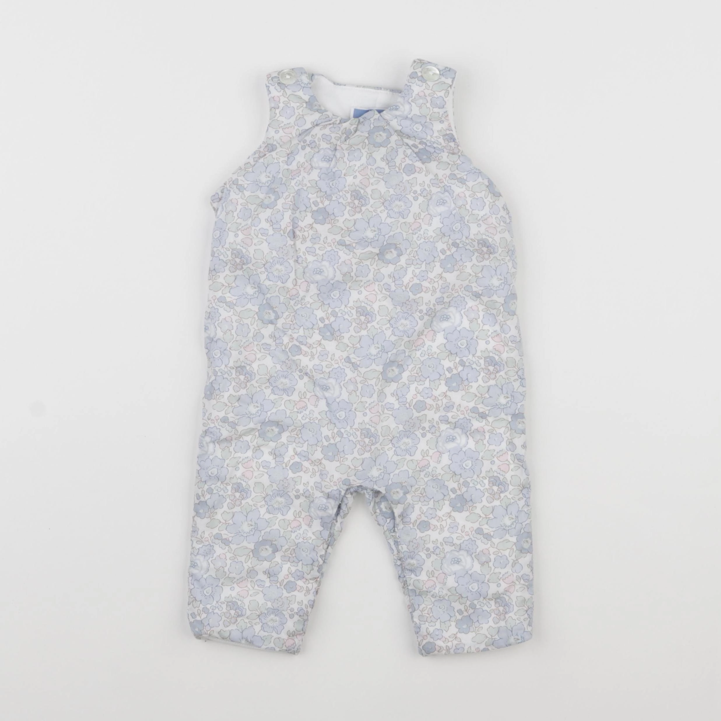 Jacadi - combinaison liberty blanc, bleu - 6 mois